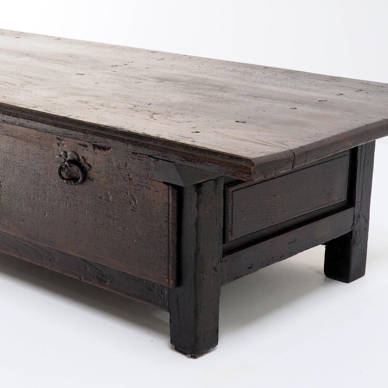 18th Century Coffee Table made from a Banker or Merchant’s Table For Sale 1