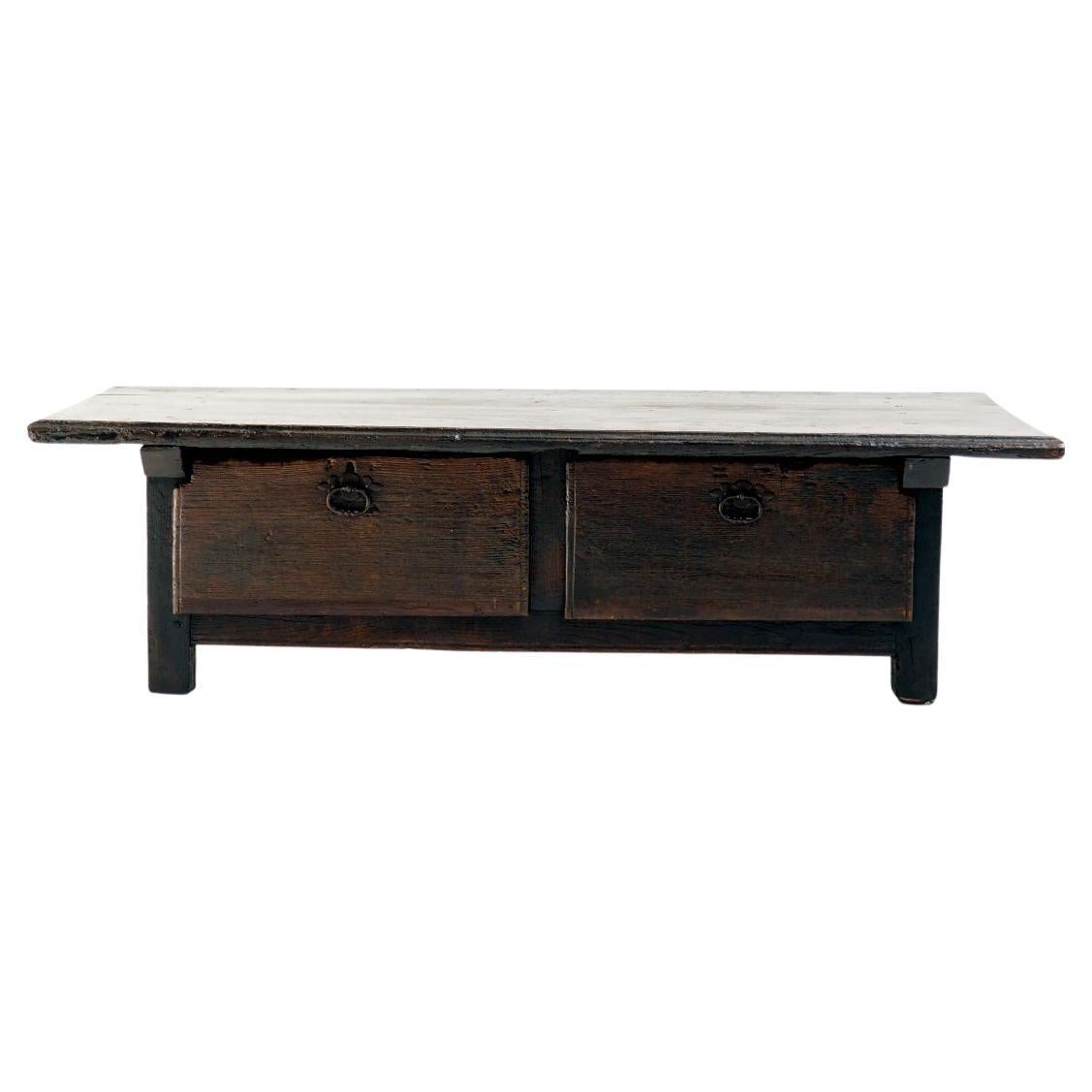 18th Century Coffee Table made from a Banker or Merchant’s Table For Sale