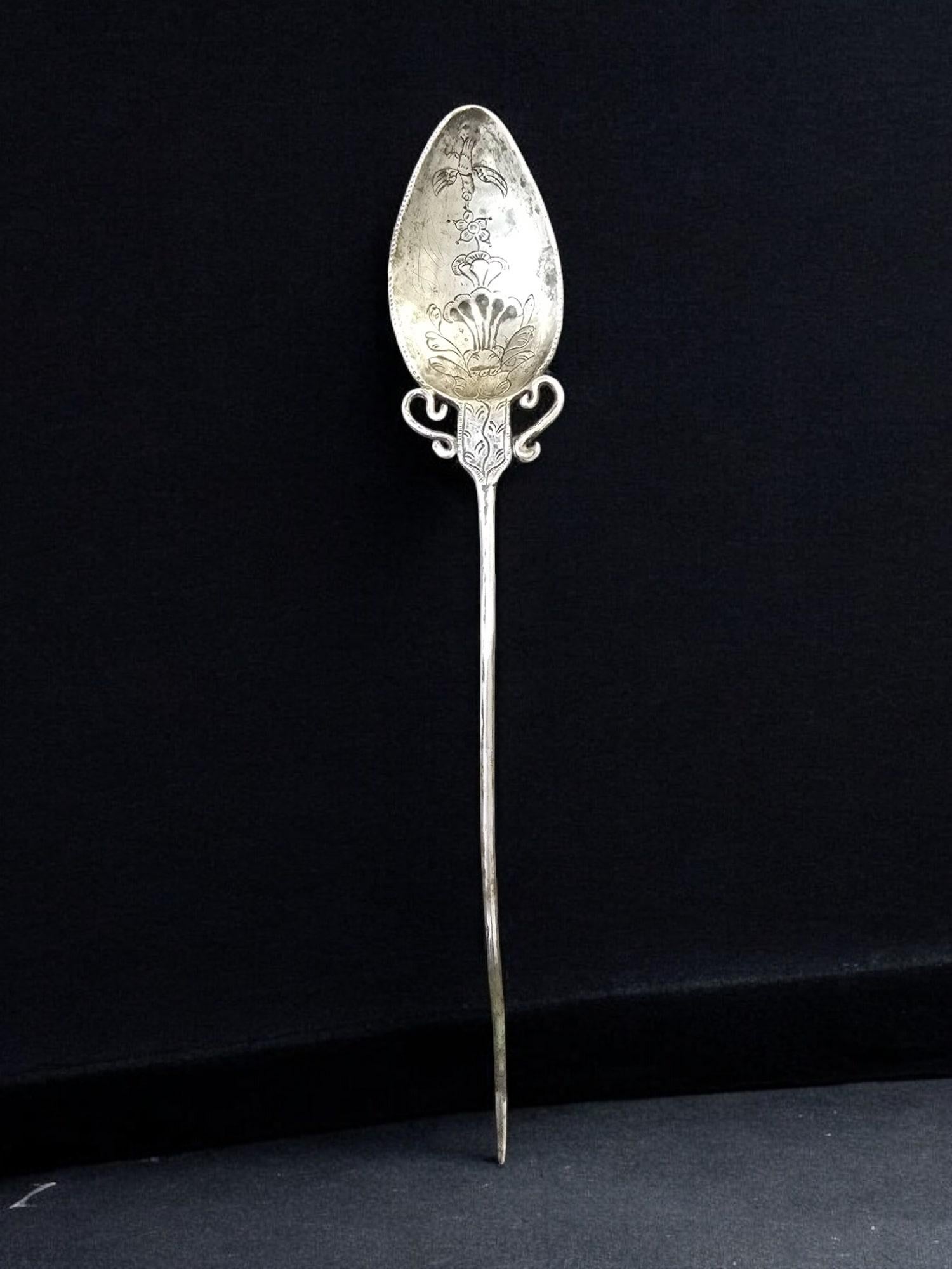 Haarnadel aus Silber aus der Kolonialzeit des 18. Jahrhunderts - Peru 8
