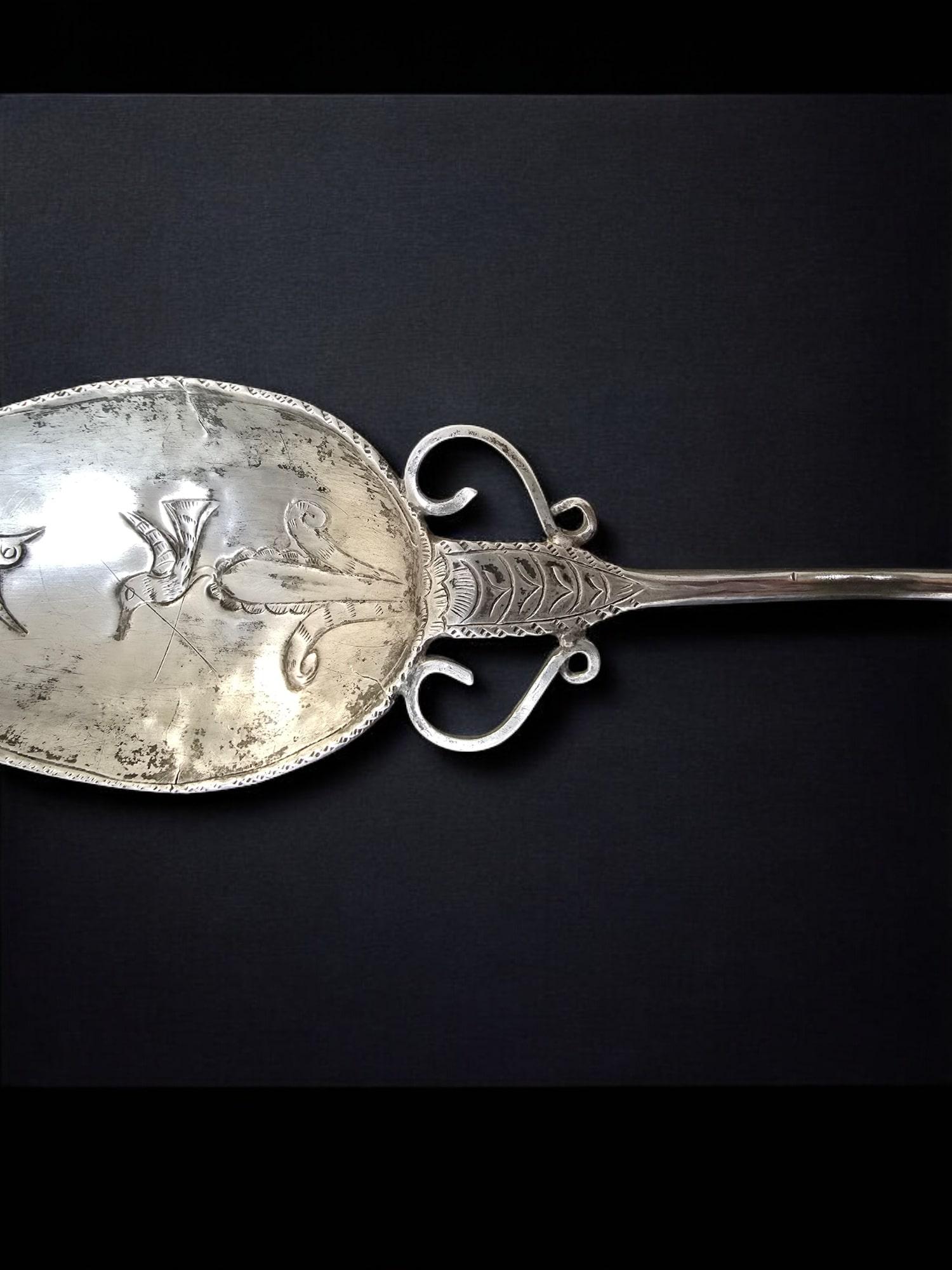 Haarnadel aus Silber aus der Kolonialzeit des 18. Jahrhunderts - Peru (Mitte des 18. Jahrhunderts)