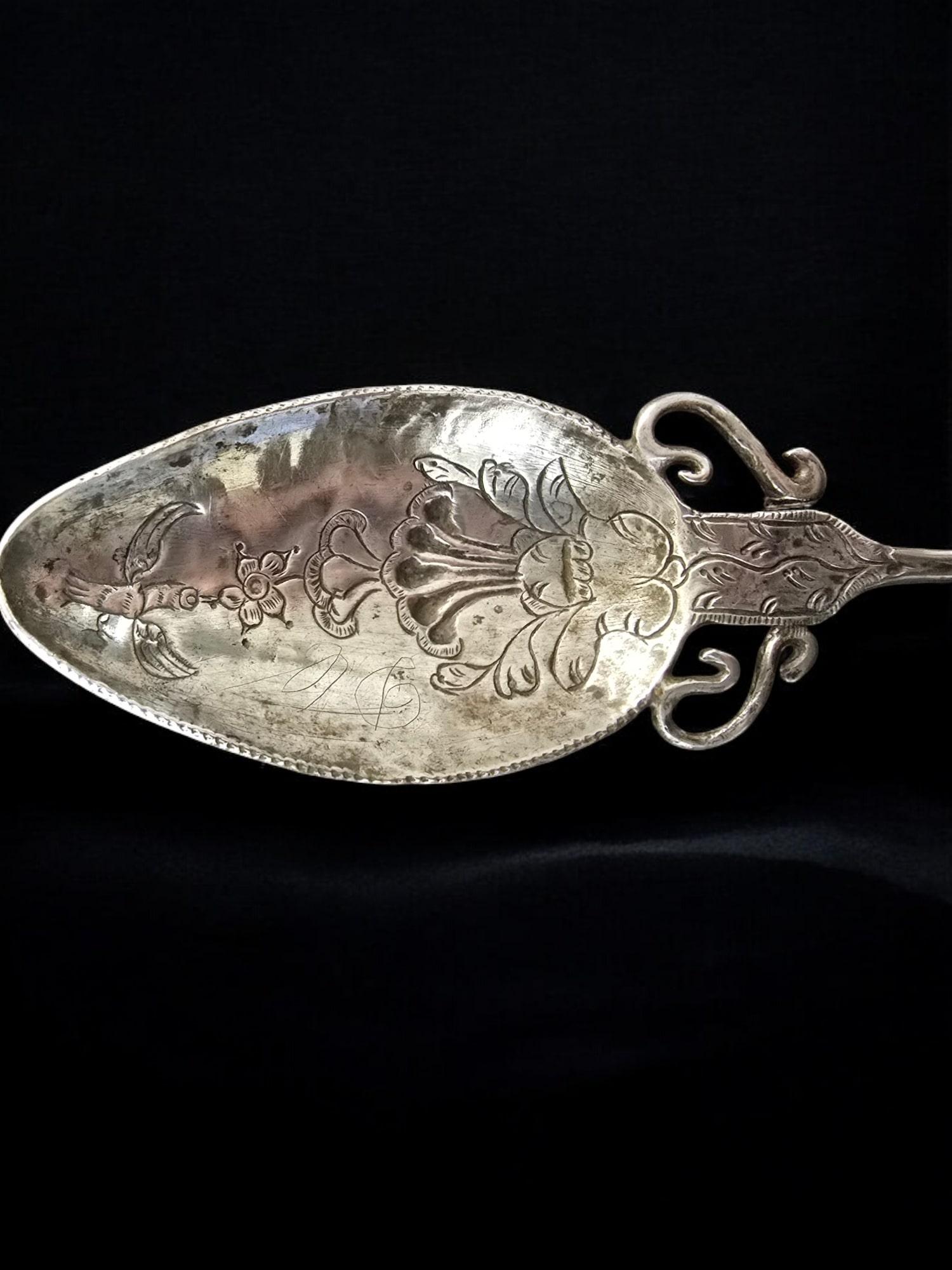 Haarnadel aus Silber aus der Kolonialzeit des 18. Jahrhunderts - Peru (Mitte des 18. Jahrhunderts)