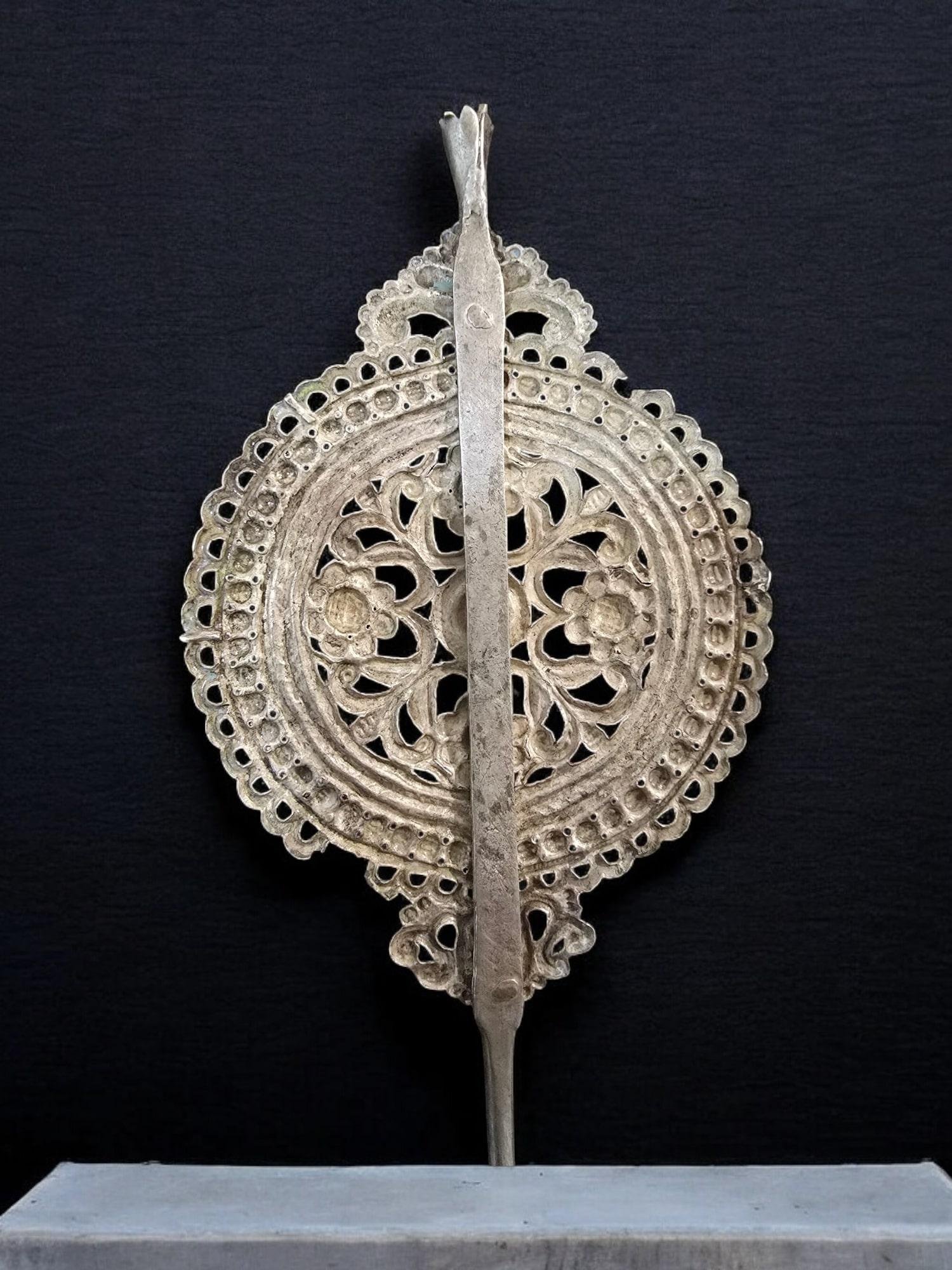 18th-Century Colonial Silver Hairpin – Peru 1