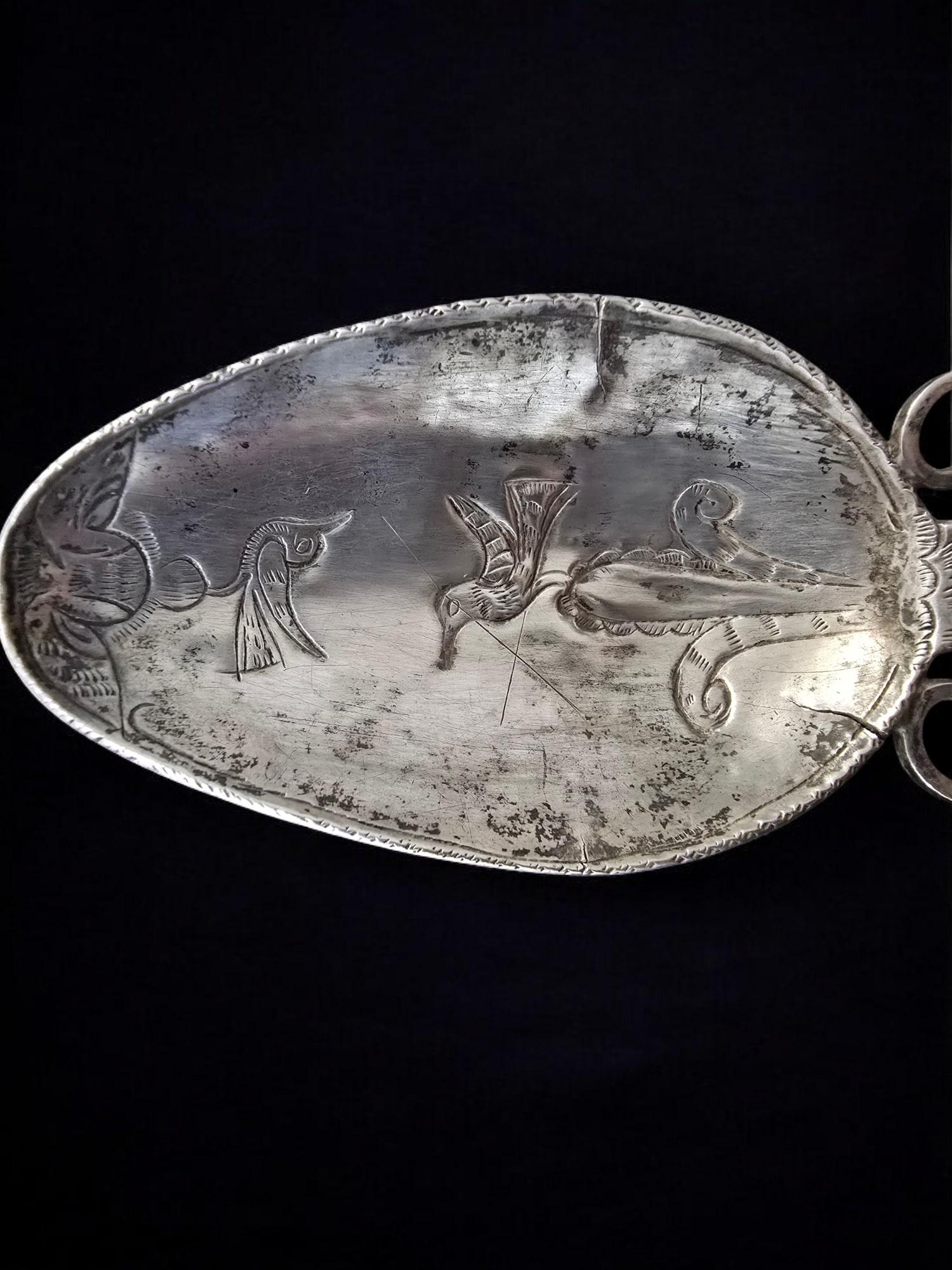 Haarnadel aus Silber aus der Kolonialzeit des 18. Jahrhunderts - Peru 3