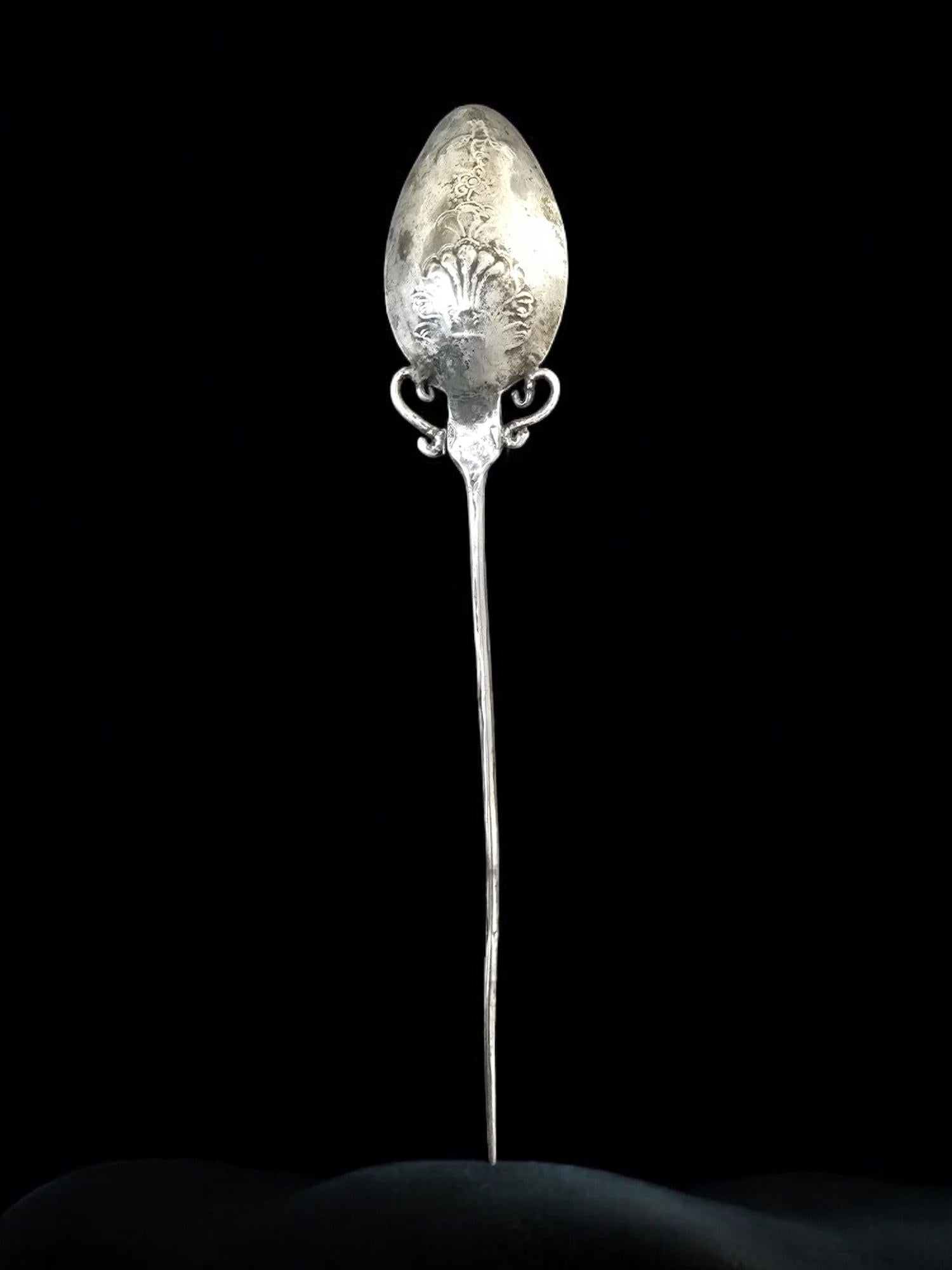 Haarnadel aus Silber aus der Kolonialzeit des 18. Jahrhunderts - Peru 5