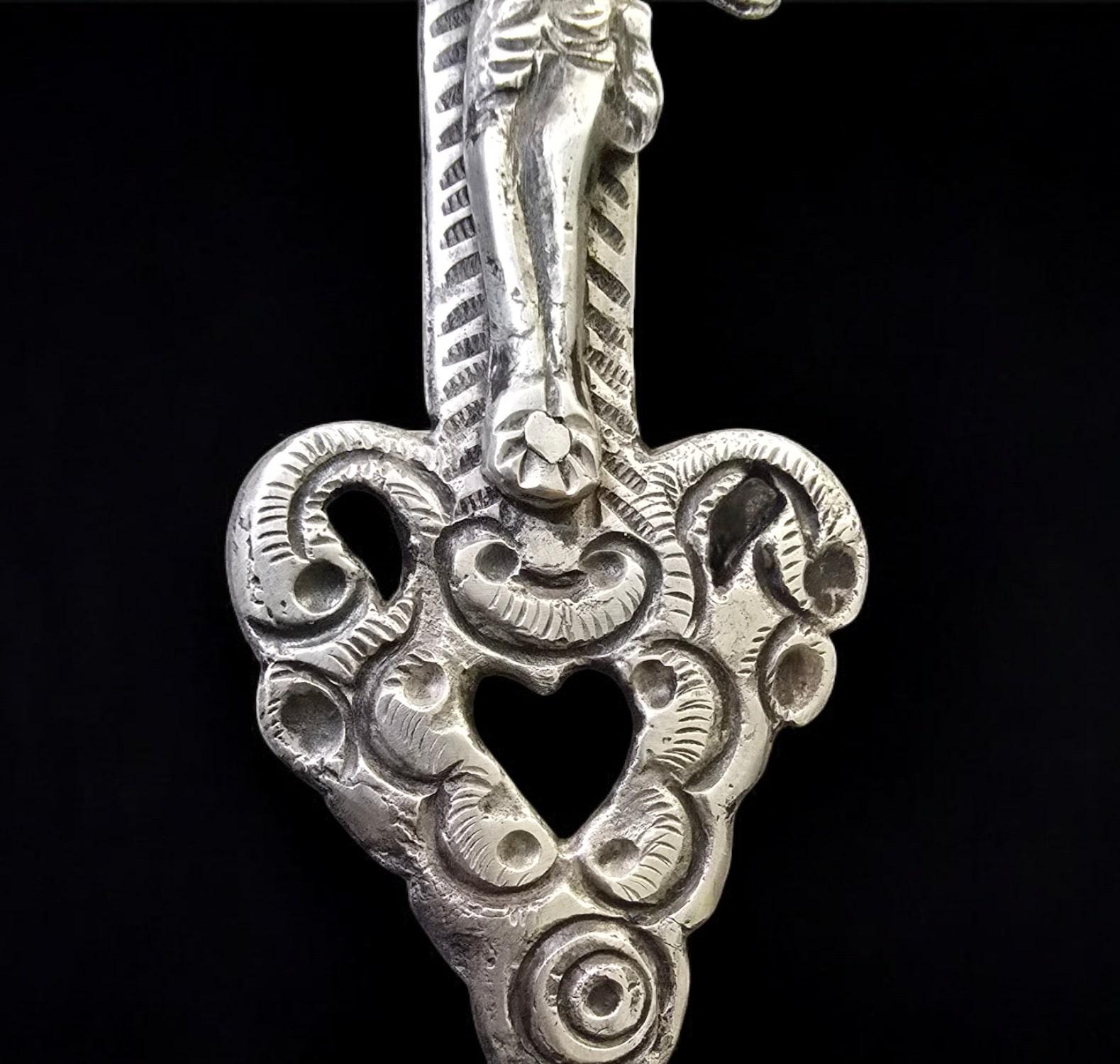 Mid-18th Century 18th-Century Colonial Solid Silver Cross – Peru