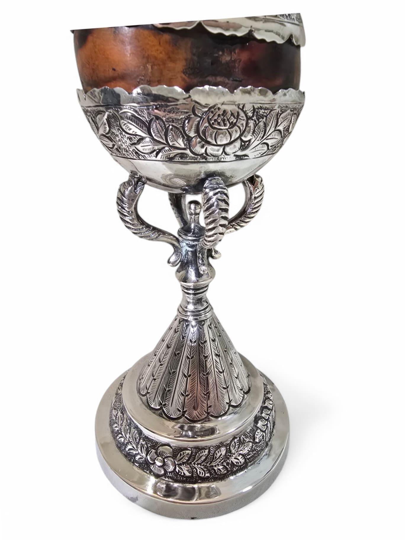Fin du XVIIIe siècle Coupe de matelot en argent massif Coloni du 18e siècle en vente