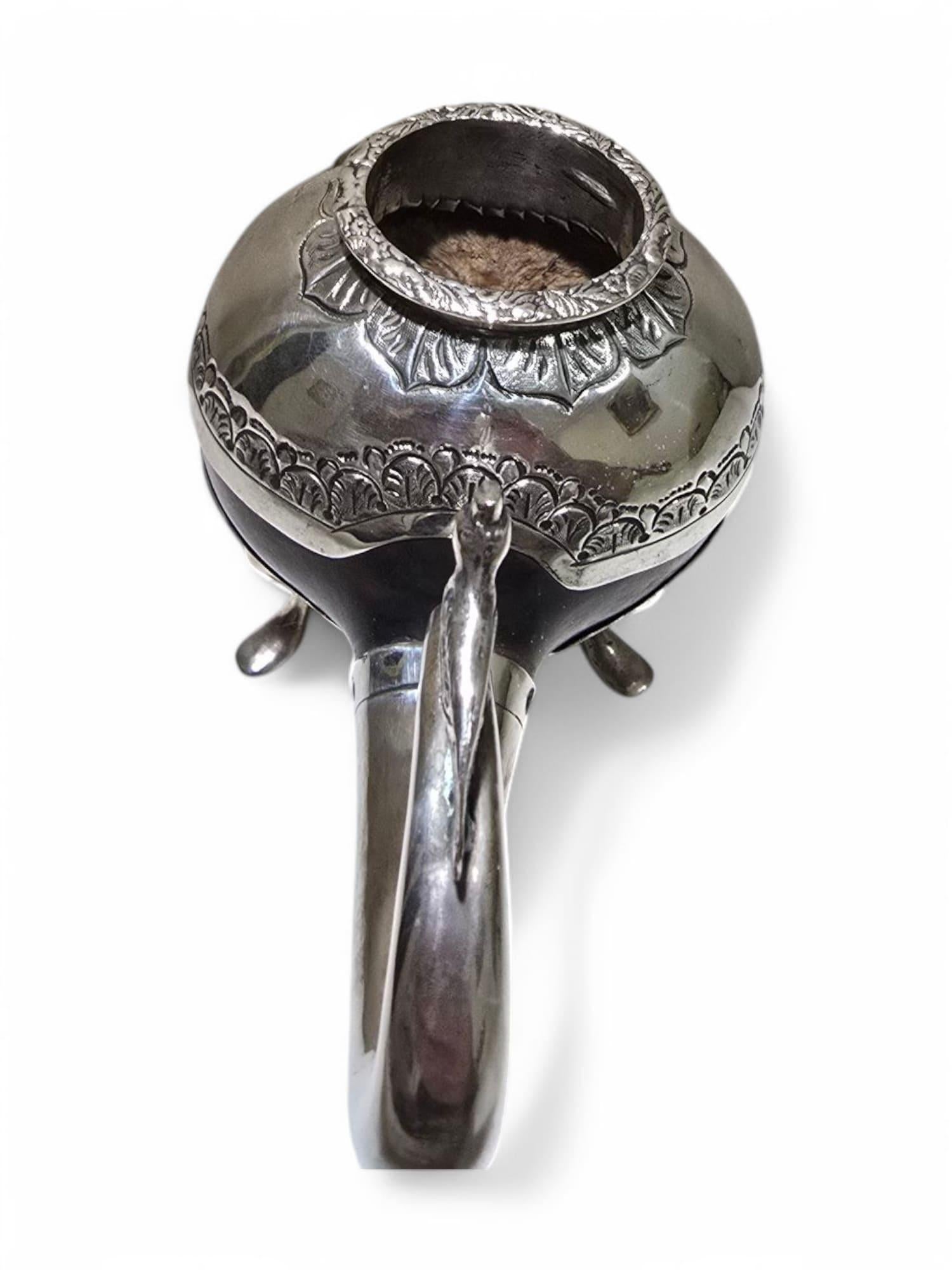 Argent Coupe de matelot en argent massif Coloni du 18e siècle en vente