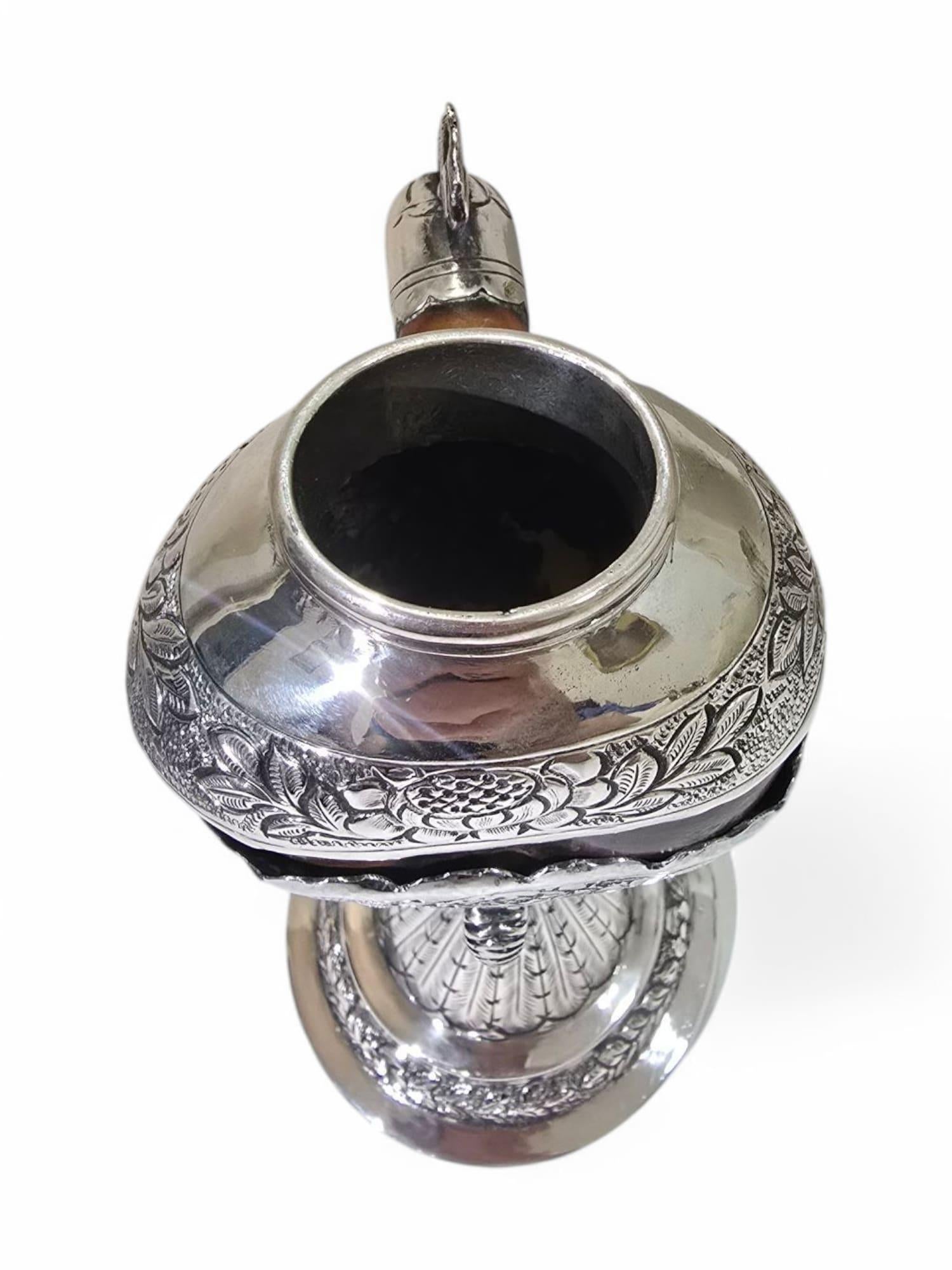 Argent Coupe de matelot en argent massif Coloni du 18e siècle en vente