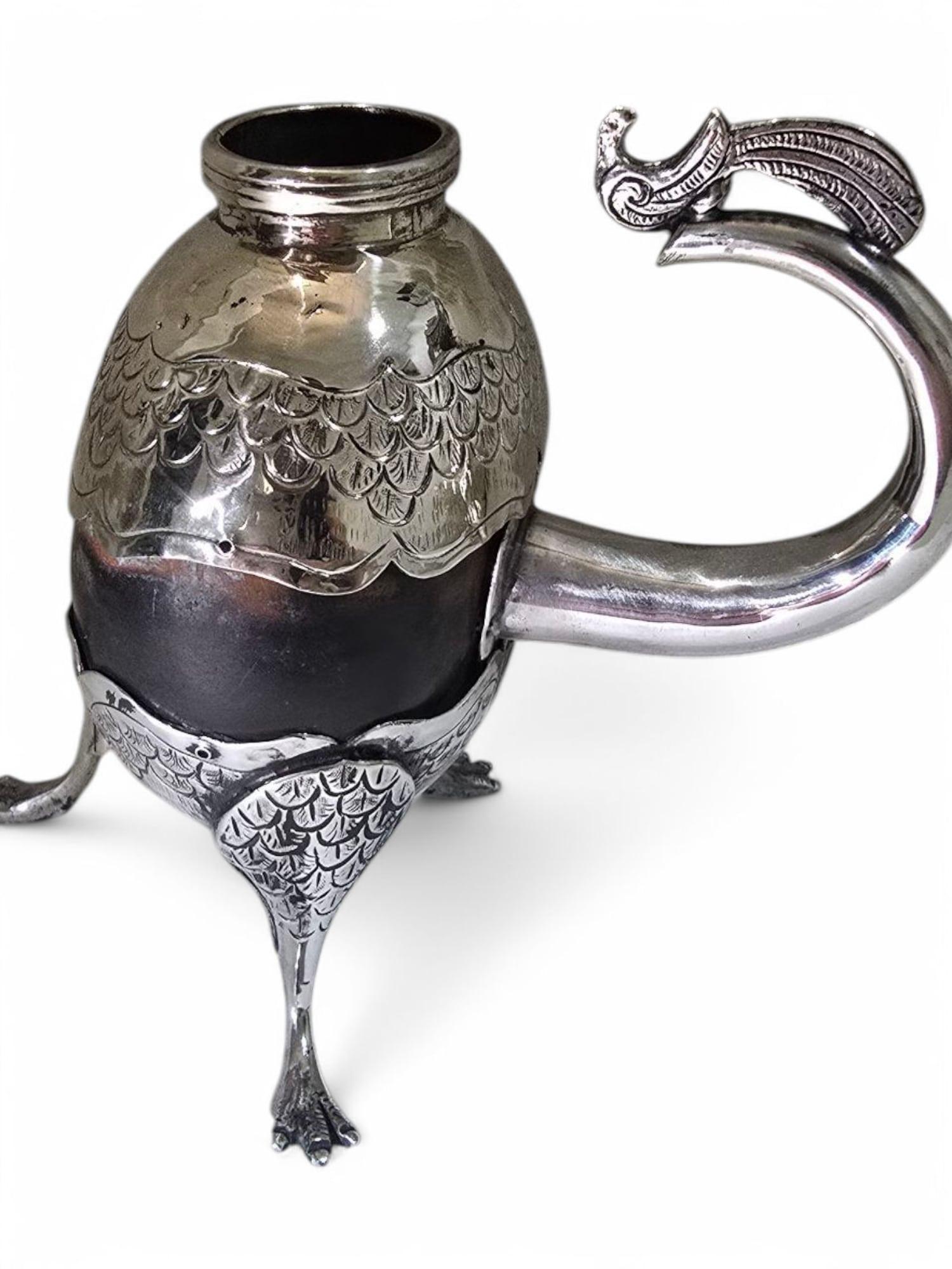 Coupe de matelot en argent massif Coloni du 18e siècle en vente 2