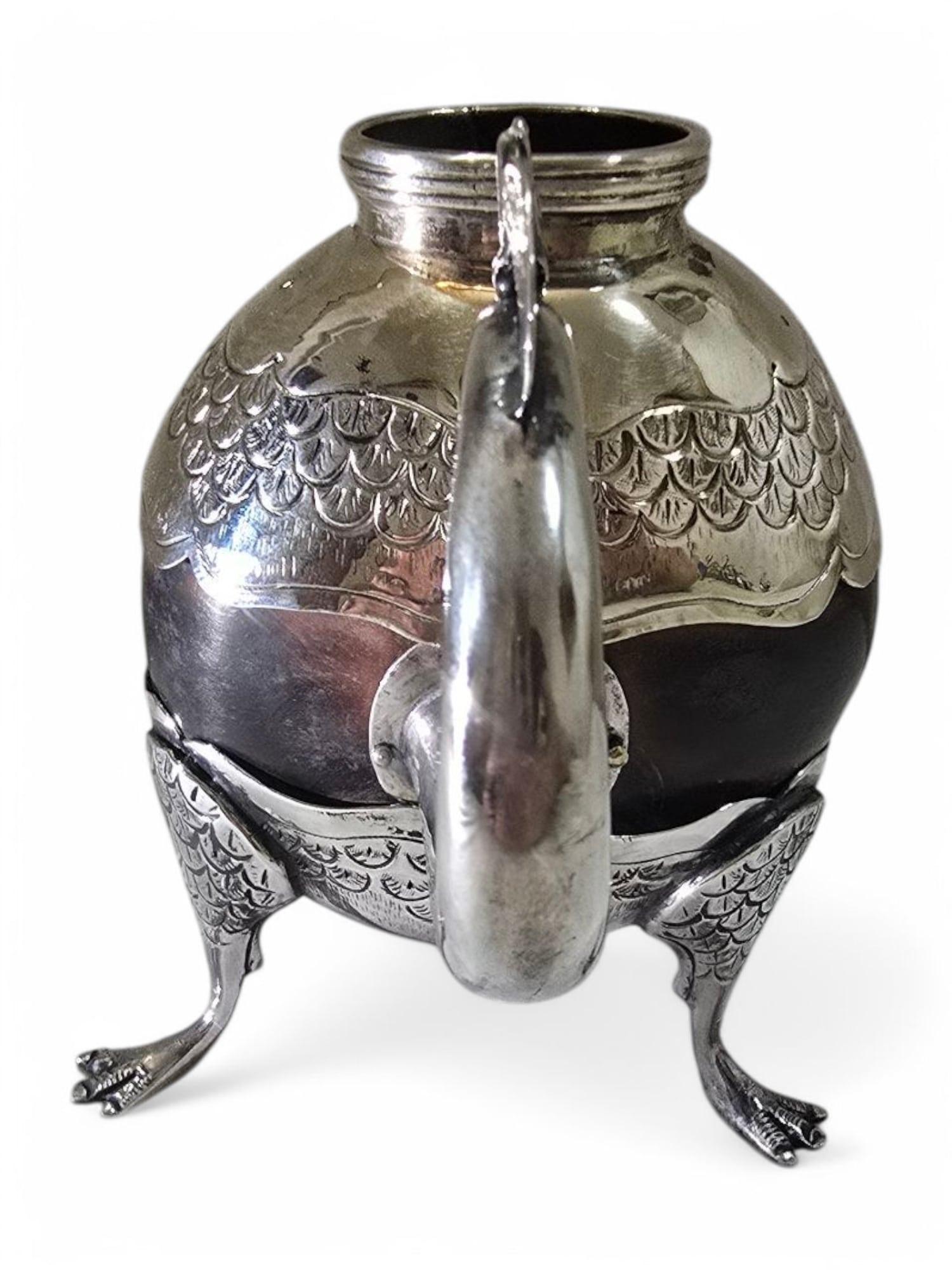 Coupe de matelot en argent massif Coloni du 18e siècle en vente 3