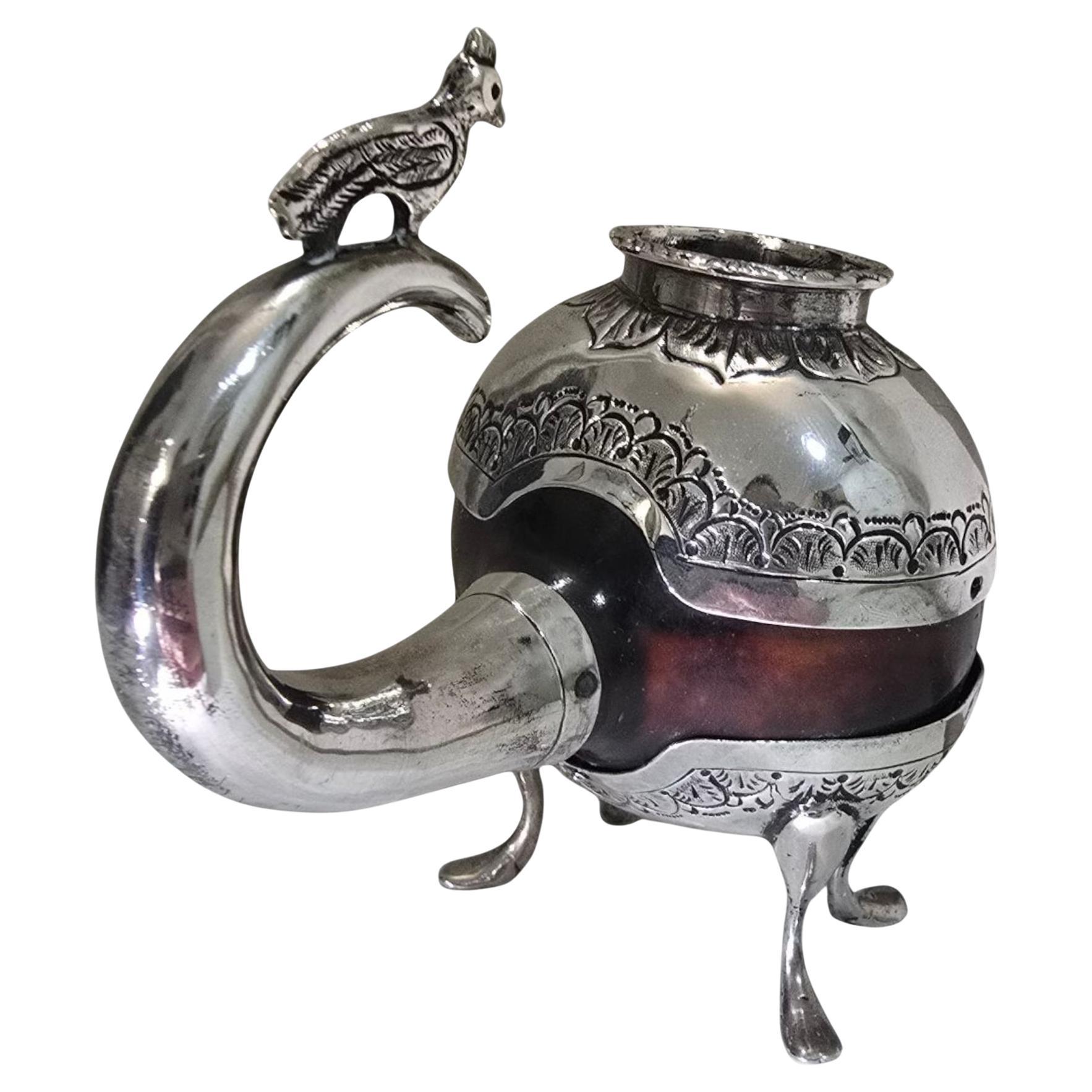 Coupe de matelot en argent massif Coloni du 18e siècle