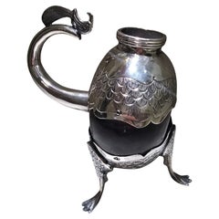 Mate colonial de plata maciza del siglo XVIII