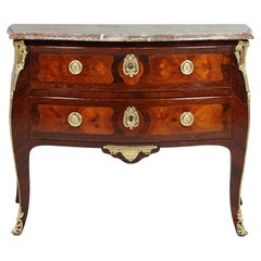 18th Century Commode Sauteuse, Chest of Drawers, Transition - Louis XV - XVI