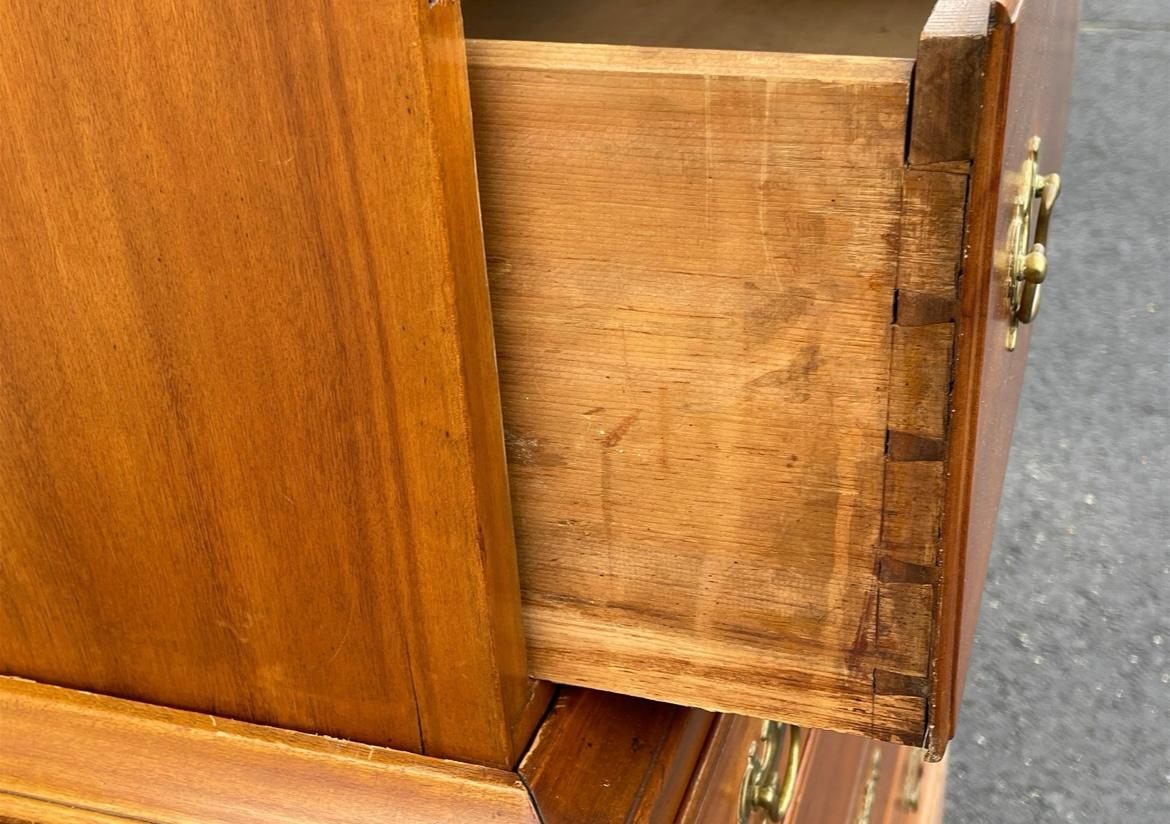 American 18th Century Connecticut Highboy In Cherry