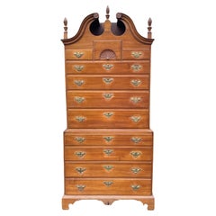 Antique 18th Century Connecticut Highboy In Cherry