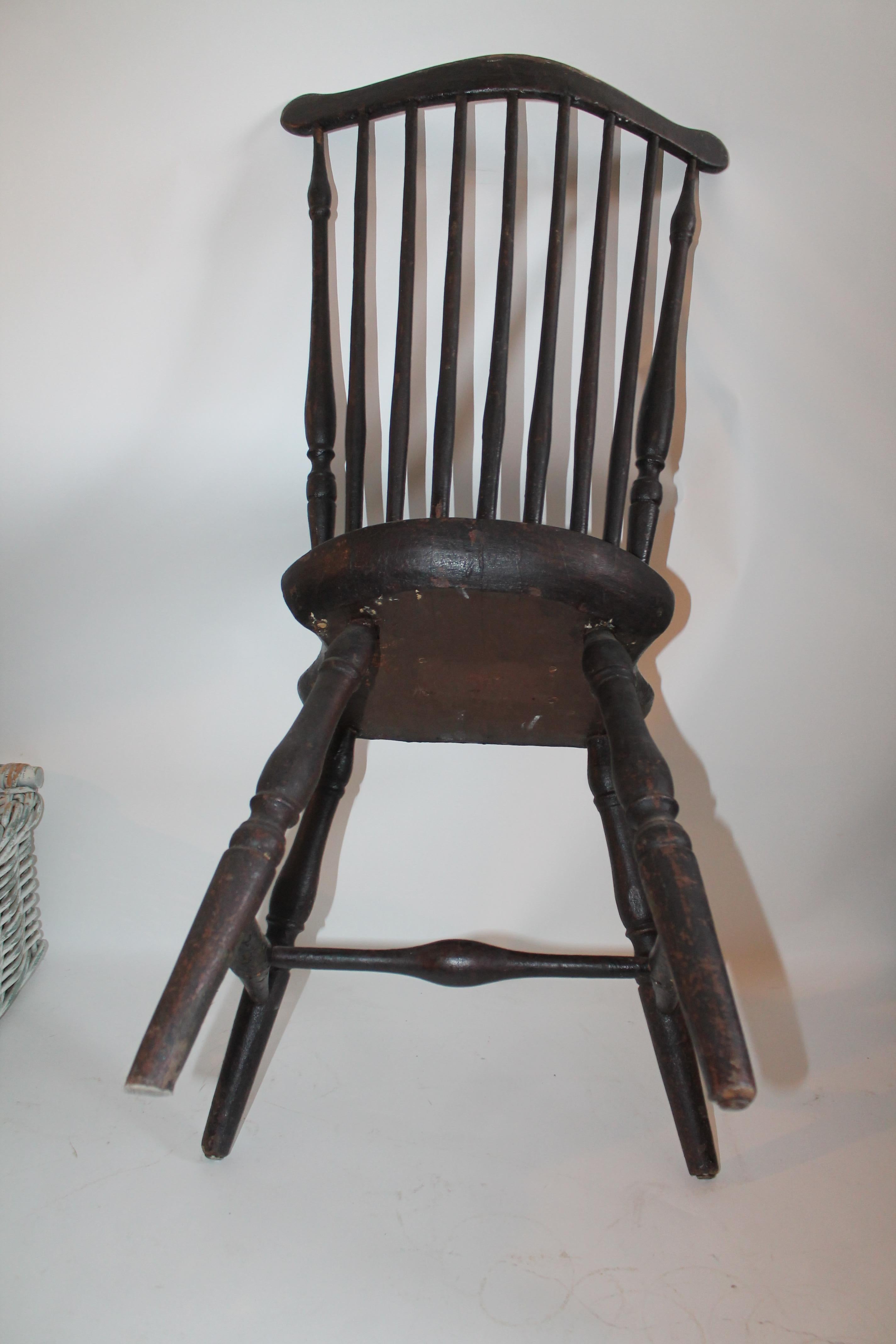 Hand-Painted 18th Century Connecticut River Valley Windsor Chair