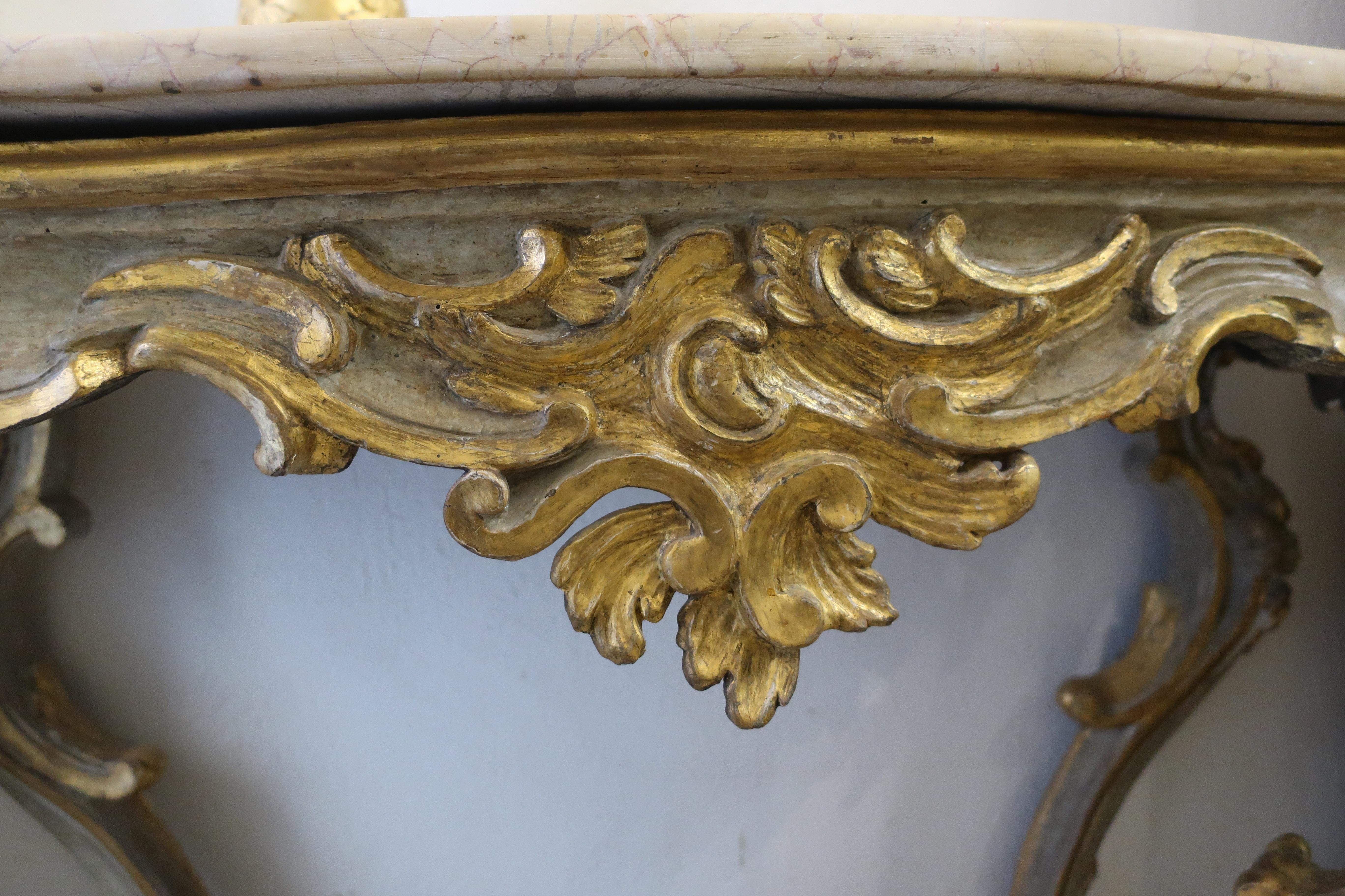 19th Century Console table Louis XV period 1730 For Sale 6