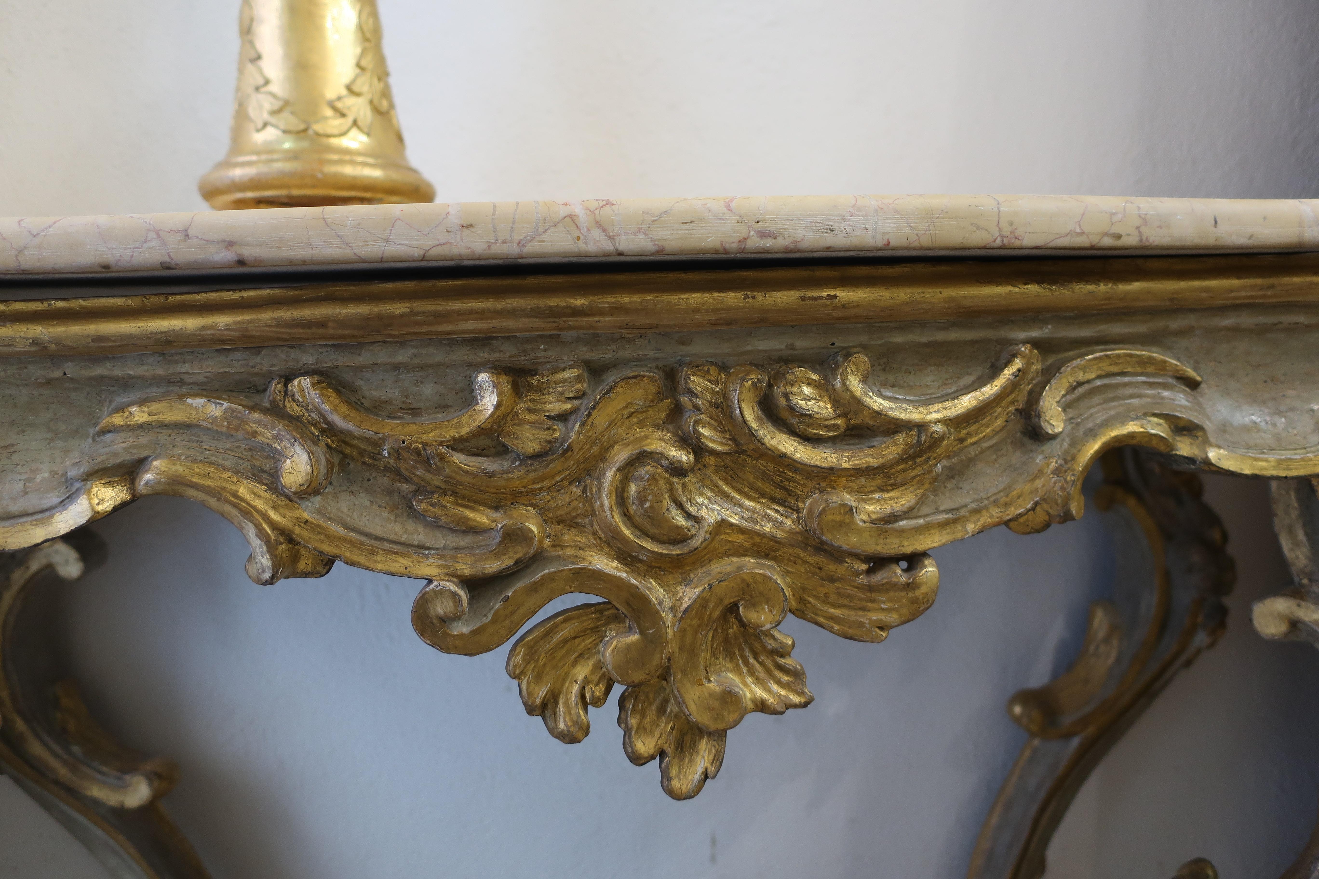 19th Century Console table Louis XV period 1730 For Sale 8
