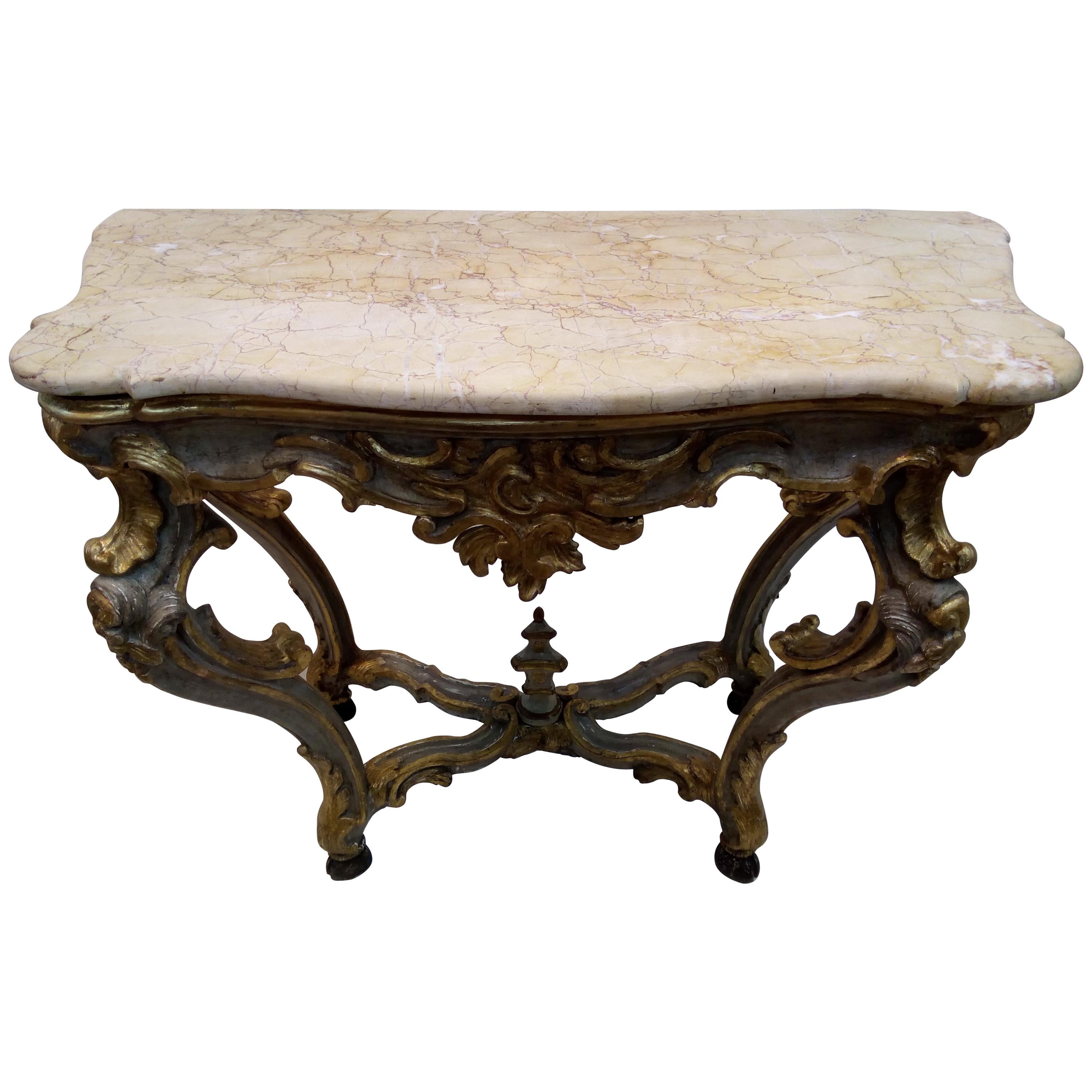 19th Century Console table Louis XV period 1730 For Sale