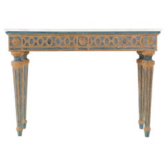 18th Century Console Table with Marble Top 18th Century Console Table with Marble Top