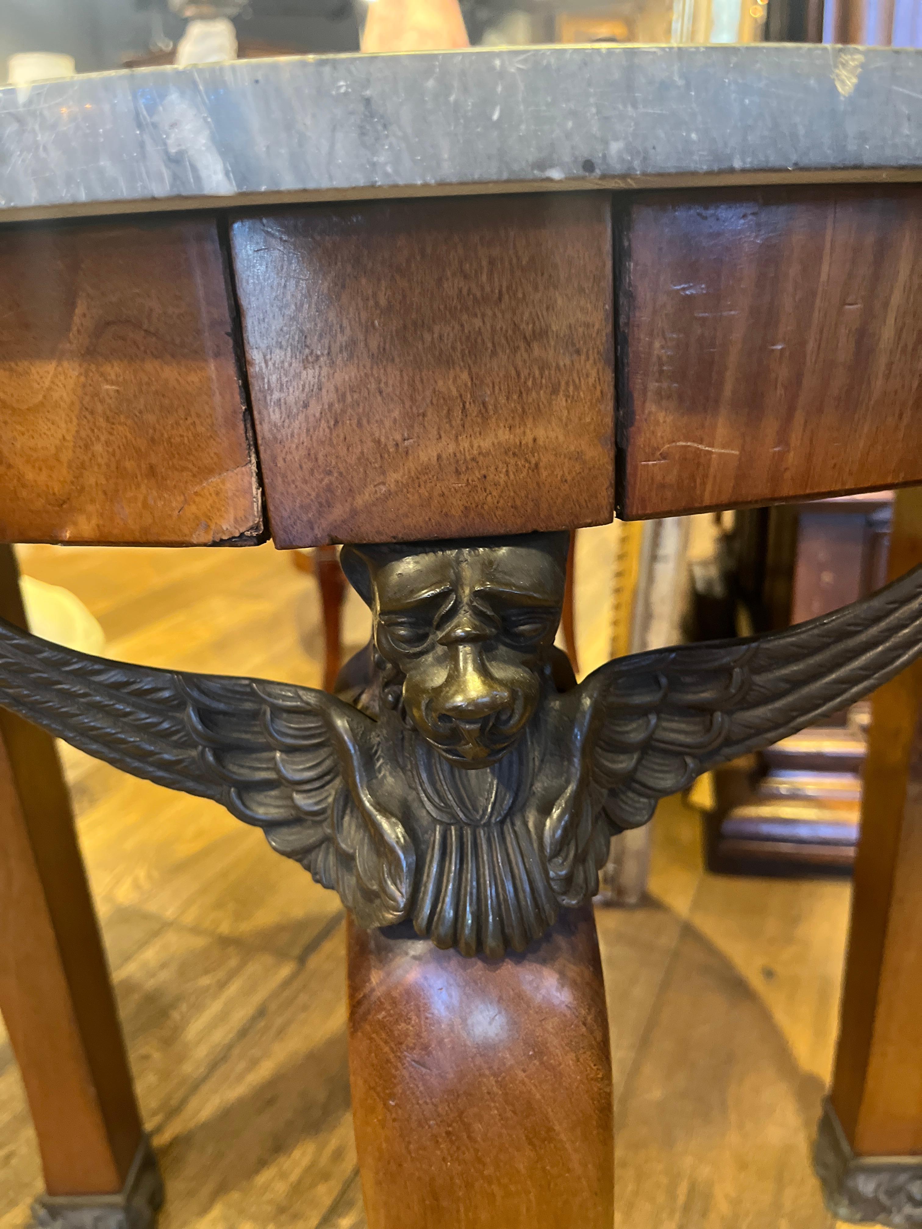 18. Jahrhundert consult - Empire-Stil Epoque-Tisch im Zustand „Gut“ im Angebot in Scottsdale, AZ