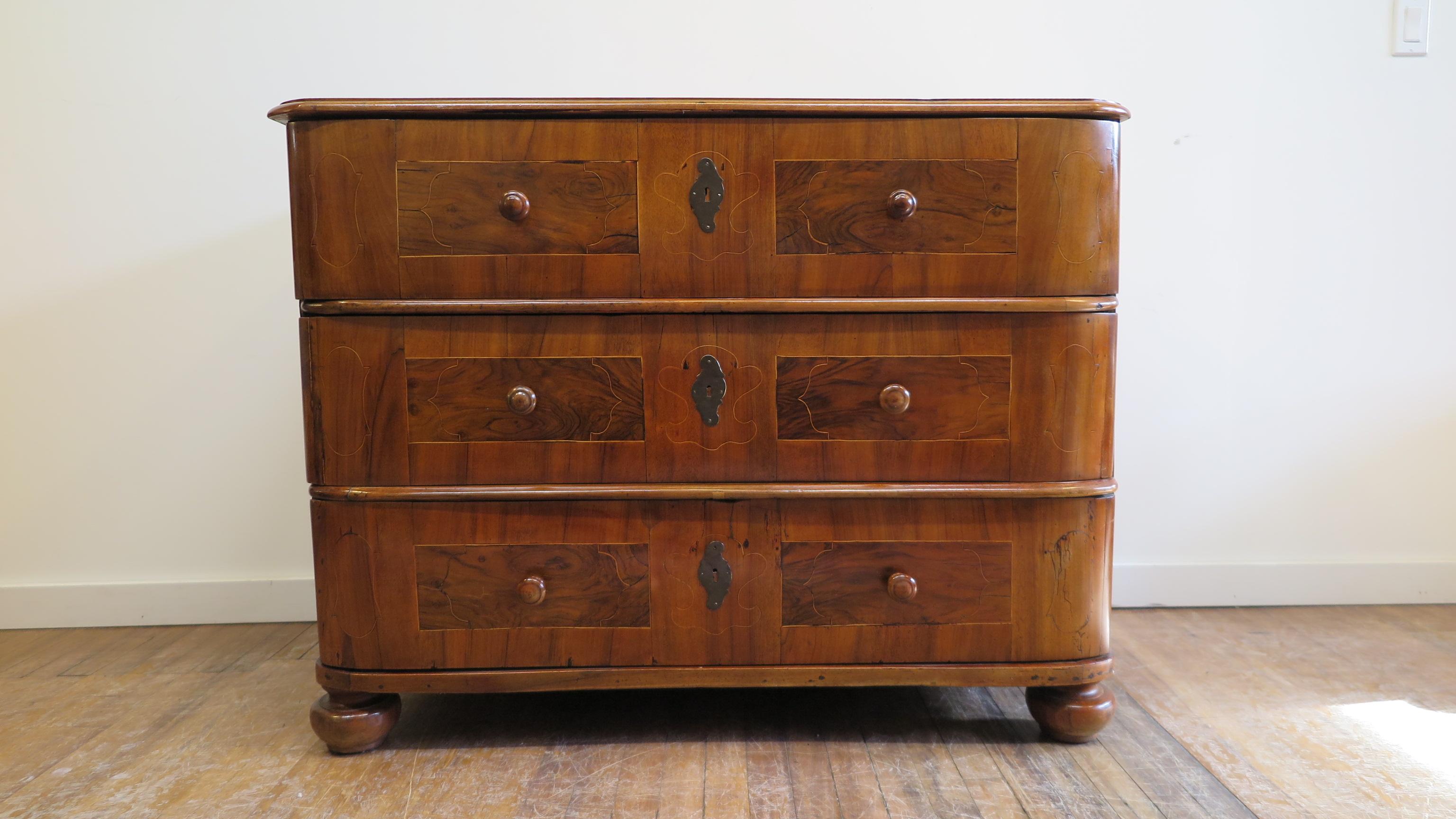 18th Century Continental Baroque  Chest of Drawers  9