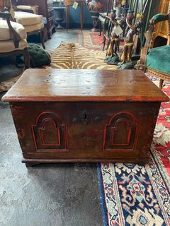 18th Century Continental Coffer Trunk Small