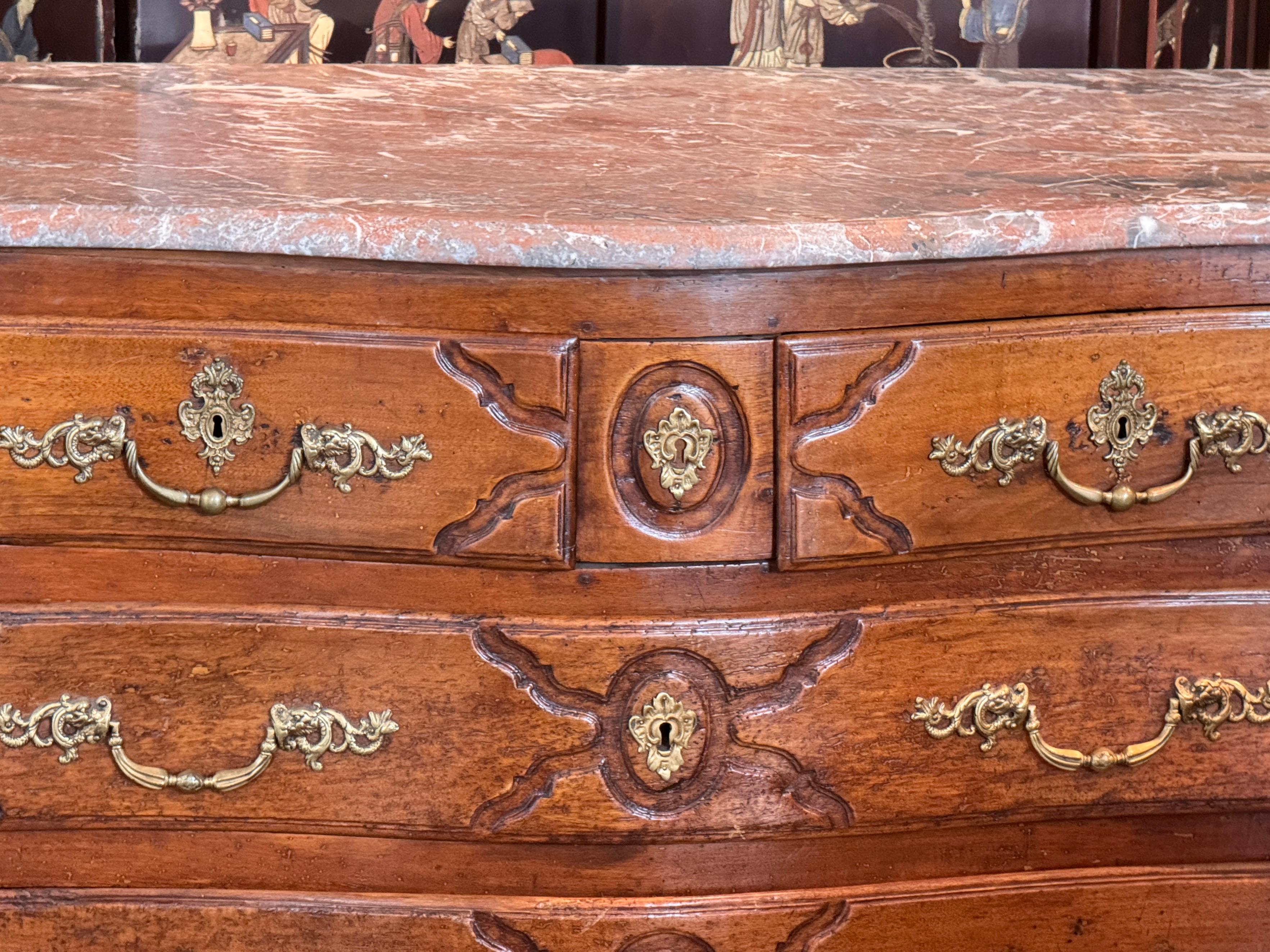 18th Century Continental Commode With Marble Top For Sale 3