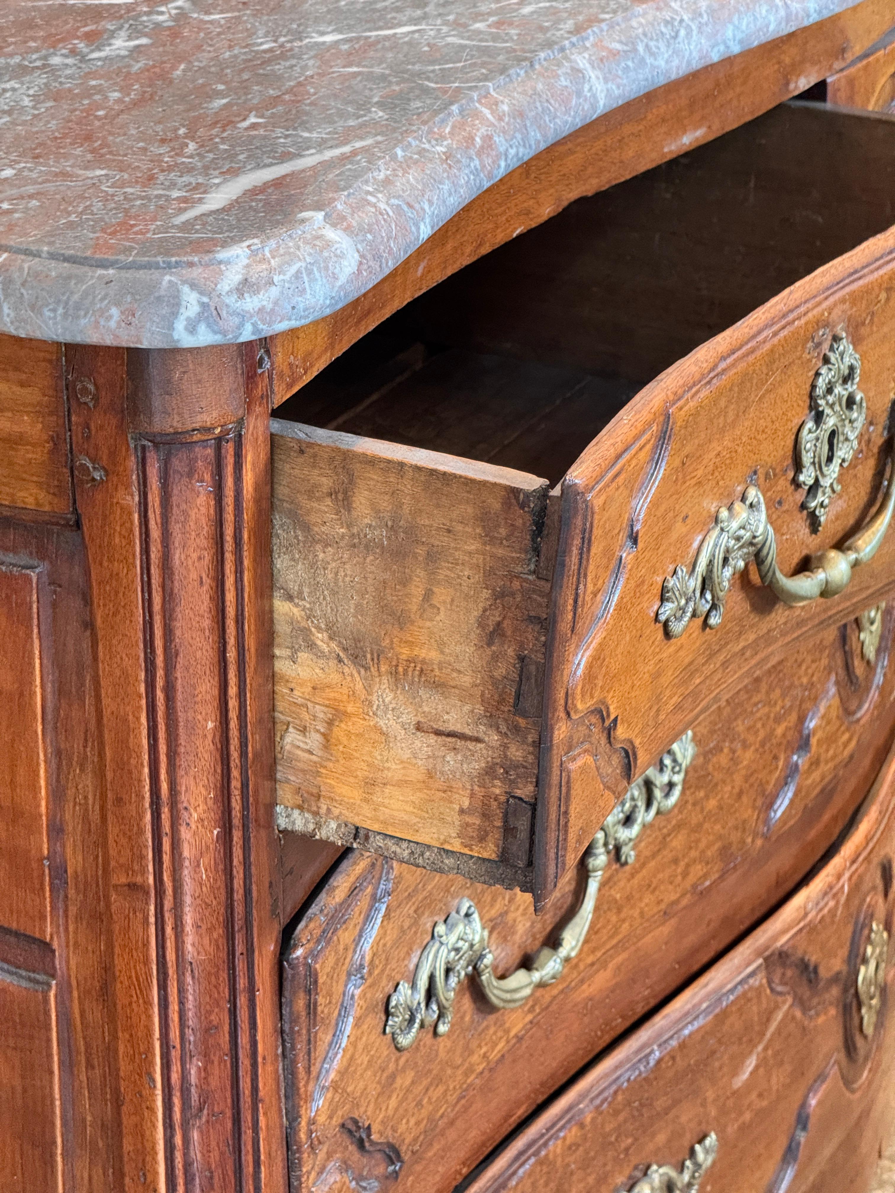 18th Century Continental Commode With Marble Top For Sale 4