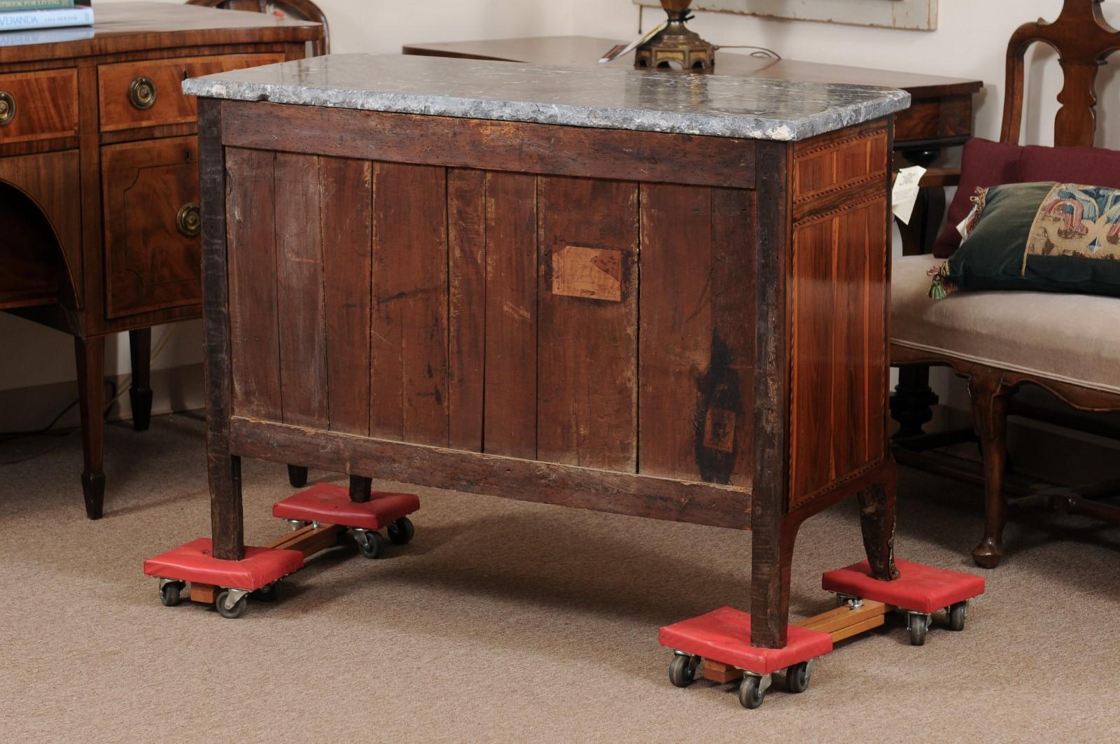 18th Century Continental Inlaid Commode For Sale 3