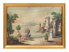 18th Century Continental Pin-Prick Mixed Media Gouache Paintings on Paper