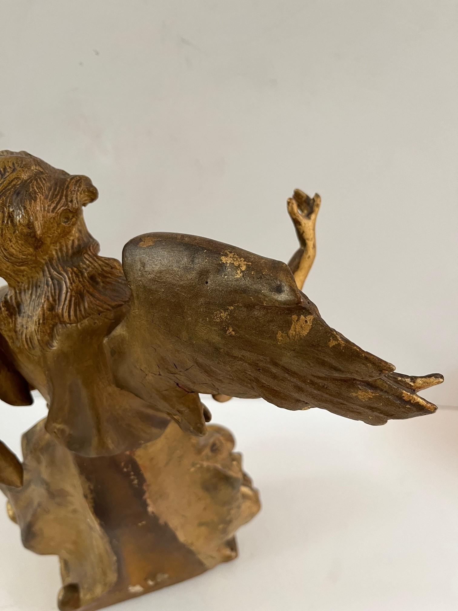Un ange rocococo continental du 18ème siècle en vente 2