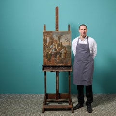 18th Century Continental School Oil Painting ‘The Flight To Egypt’ Old Masters