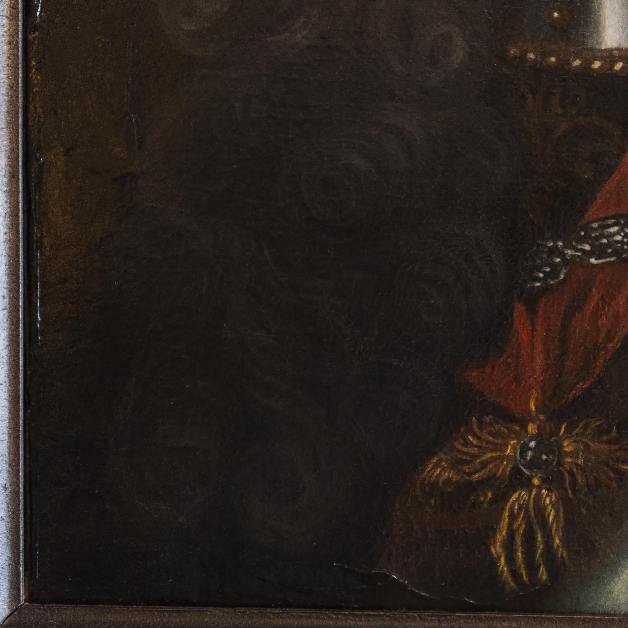 Neoclassical 18th Century Continental School Portrait of King Charles VI of Spain For Sale
