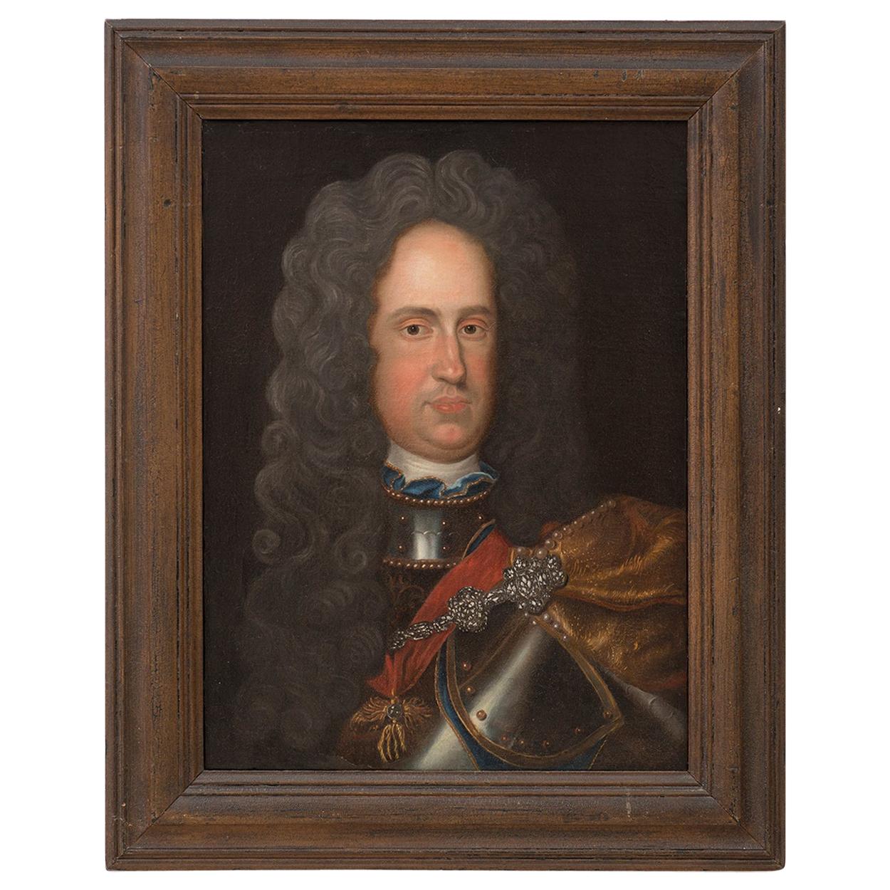 18th Century Continental School Portrait of King Charles VI of Spain For Sale