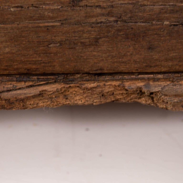 18th Century Continental Style Oakwood Blanket Chest For Sale at 1stDibs