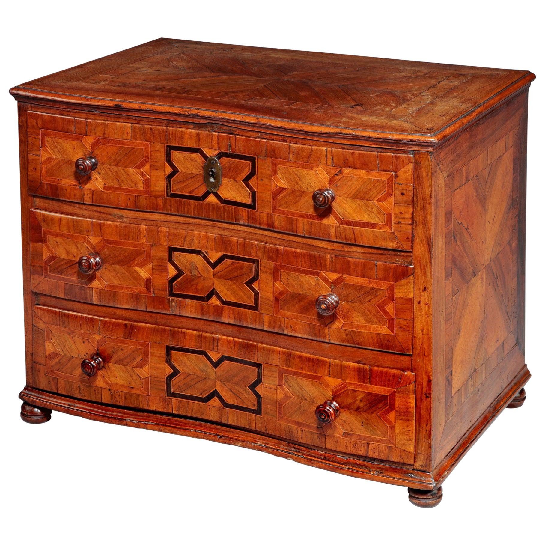 18th Century Continental Table Chest of Drawers For Sale