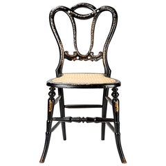 18th Century, Conversation Chair with Intarsia, Probably Spain, circa 1800