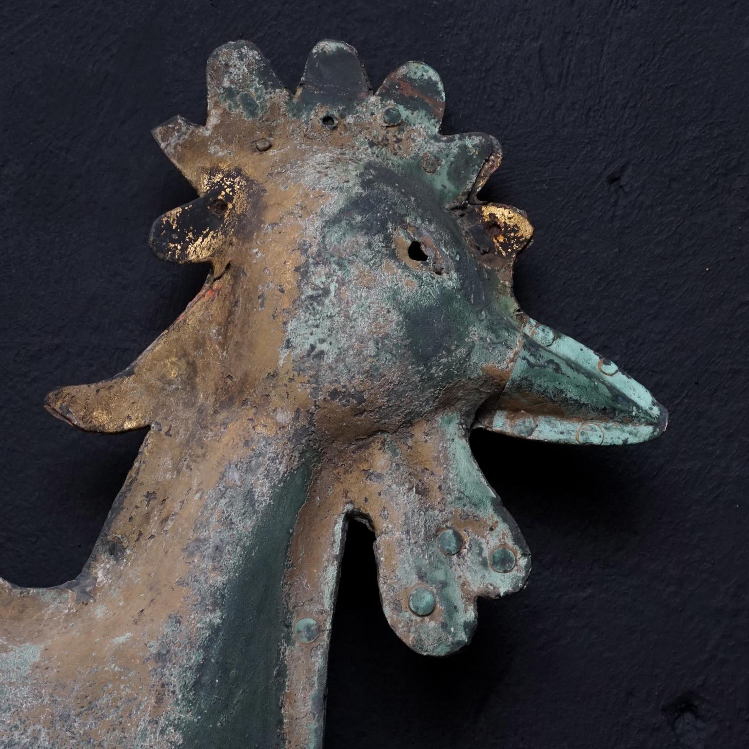 18th Century Copper and Brass Weathercock or Weathervane 1