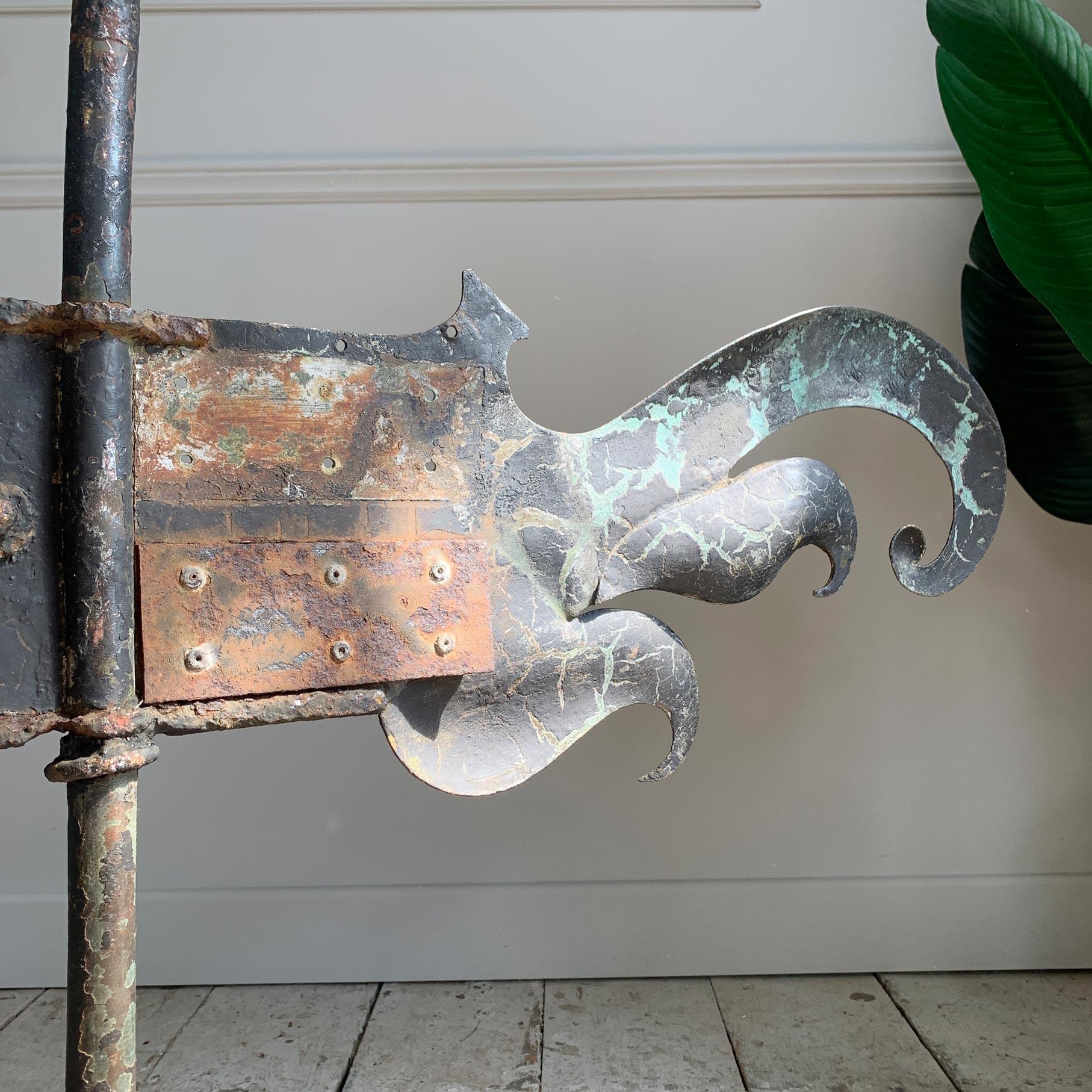 18th Century Copper and Iron Estate Made Weather Vane For Sale 1