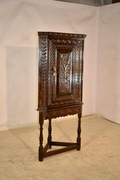 18th Century Corner Cupboard on Stand