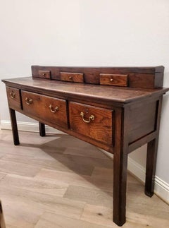 18th Century Country English Chestnut Welsh Long Work Table