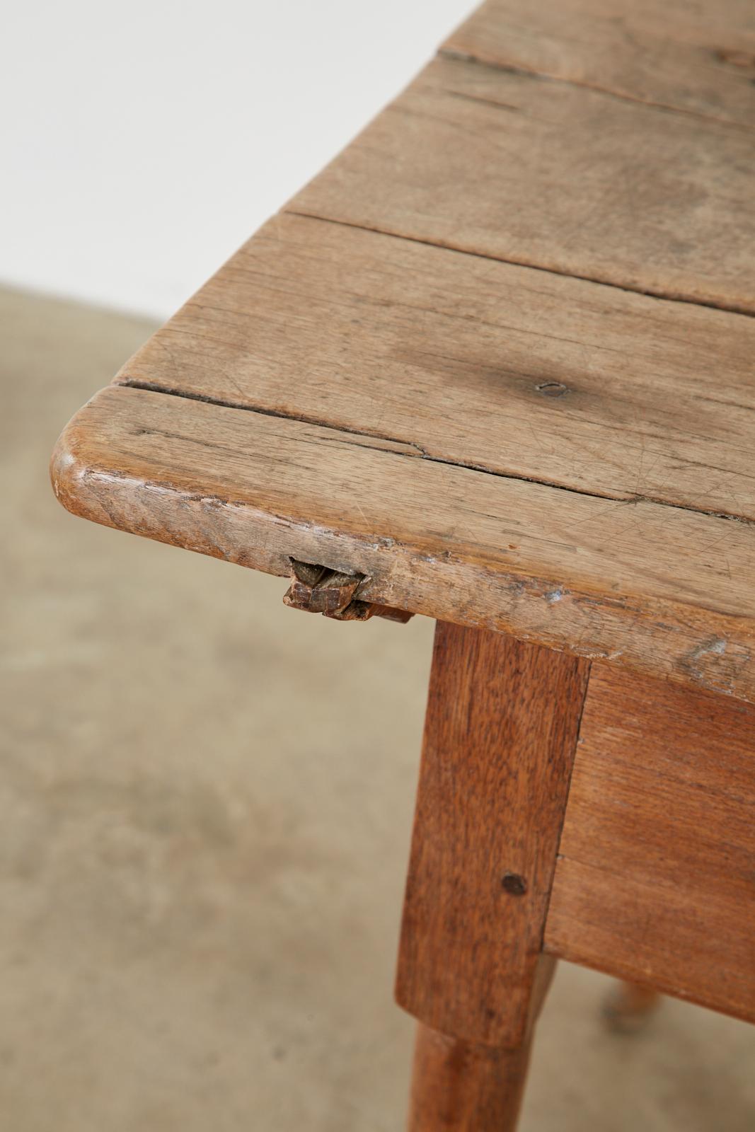 18th Century Country English Pine Farmhouse Work Table or Console 4