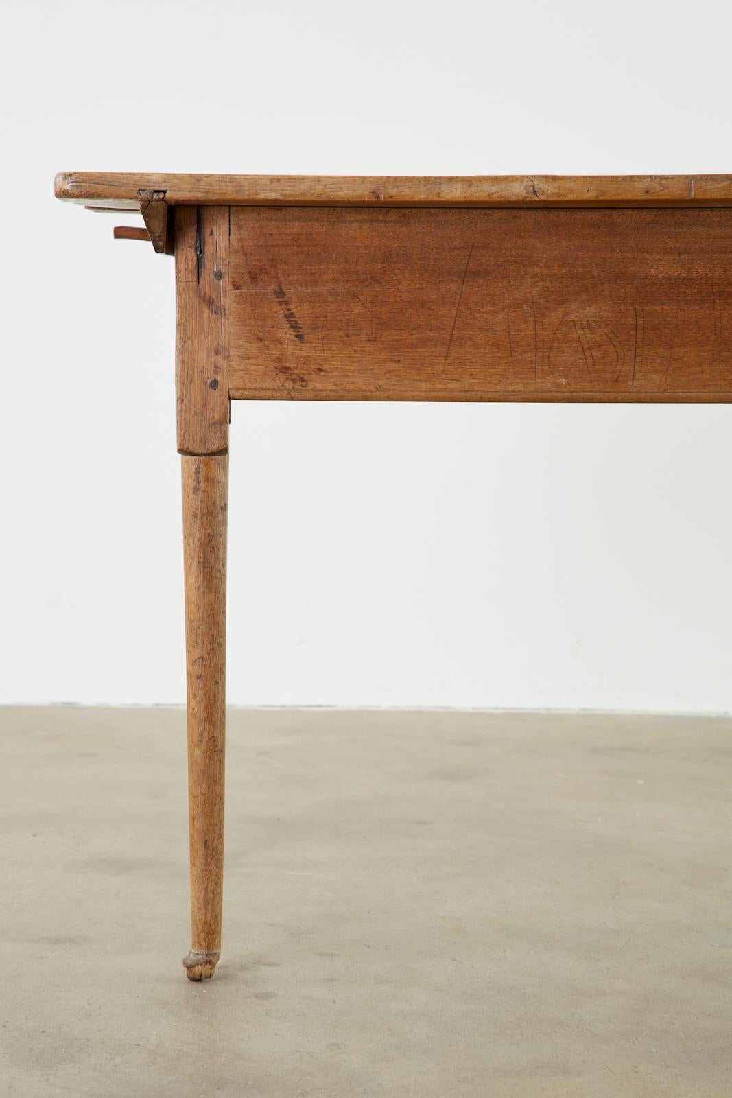 18th Century Country English Pine Farmhouse Work Table or Console 7