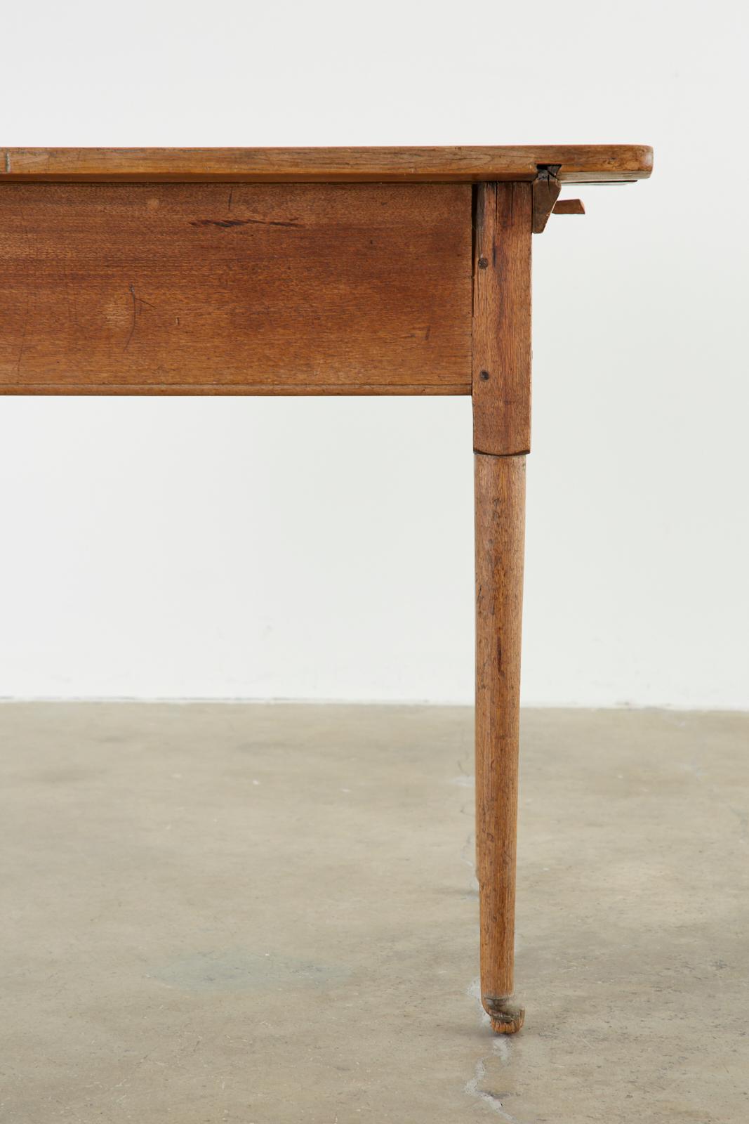 18th Century Country English Pine Farmhouse Work Table or Console 8