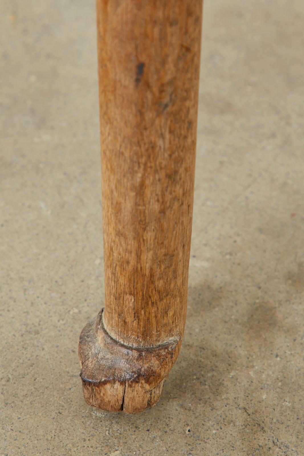 18th Century Country English Pine Farmhouse Work Table or Console 11