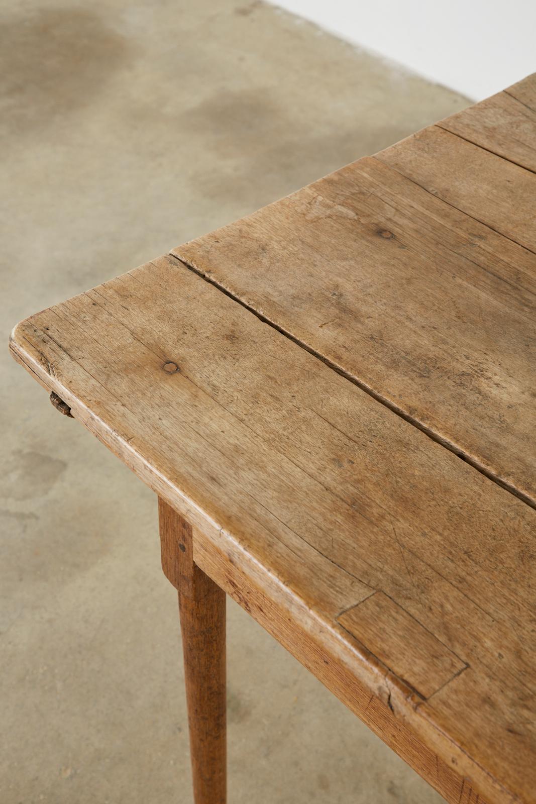 18th Century Country English Pine Farmhouse Work Table or Console 13