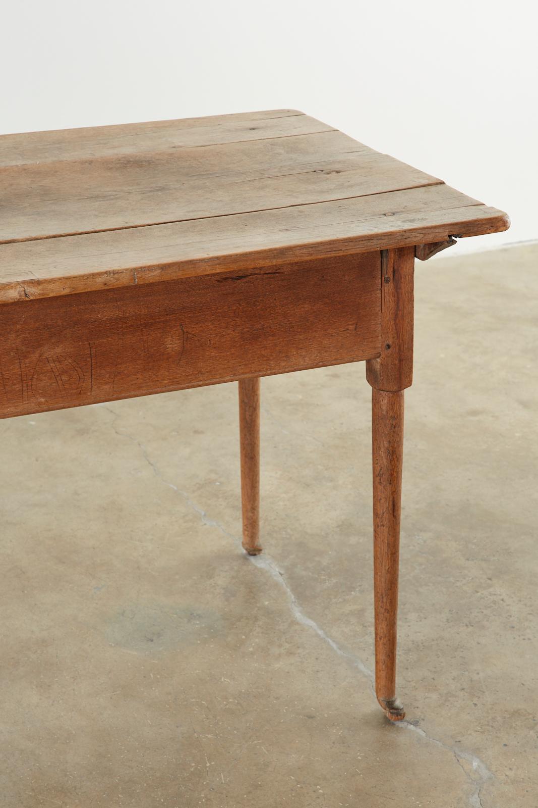 18th Century Country English Pine Farmhouse Work Table or Console 1