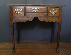 18th Century Country English Queen Anne Lowboy or Dressing Table