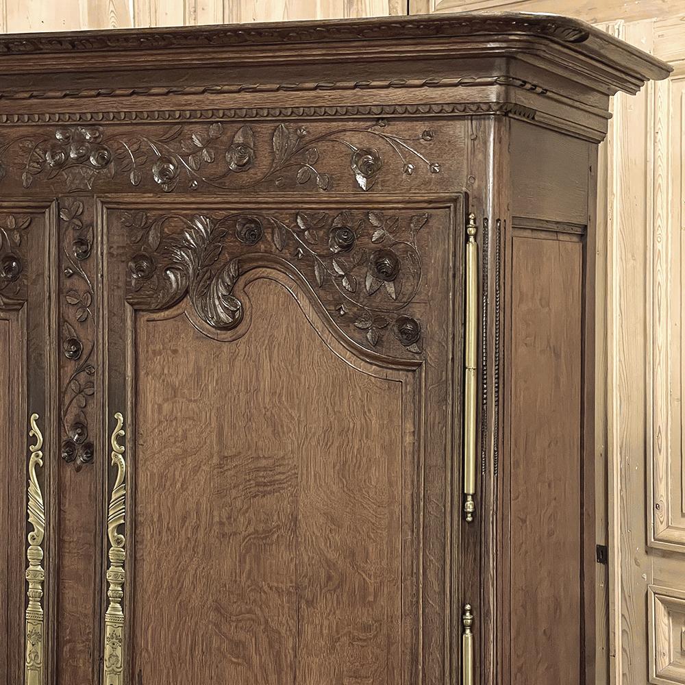 18th Century Country French Armoire from Normandie For Sale 6